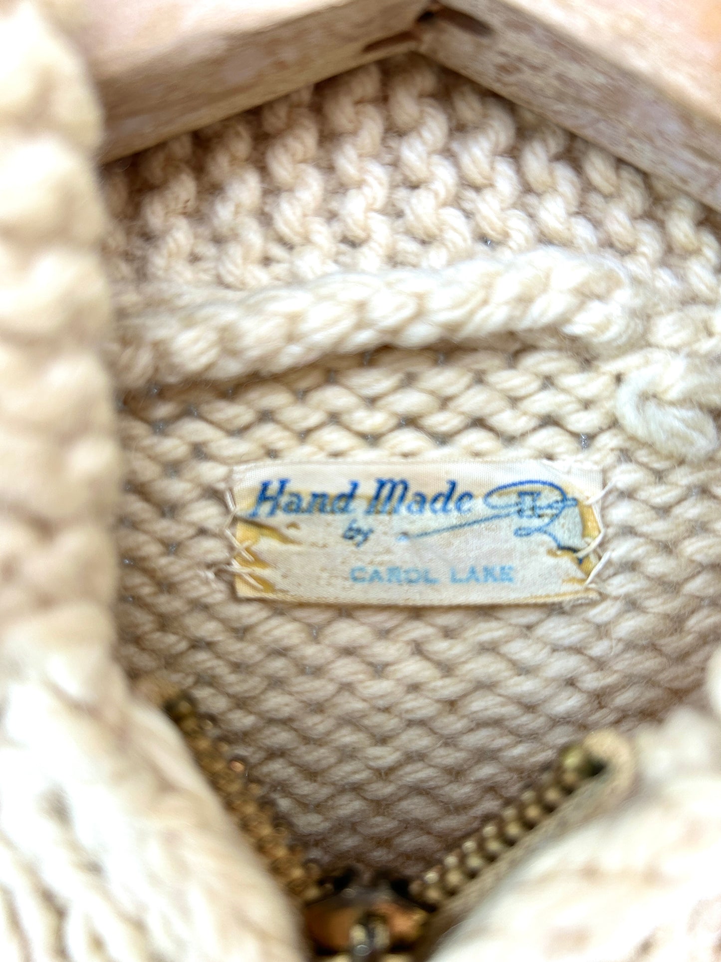 Vintage Cowichan Knit Cardigan [J30519]