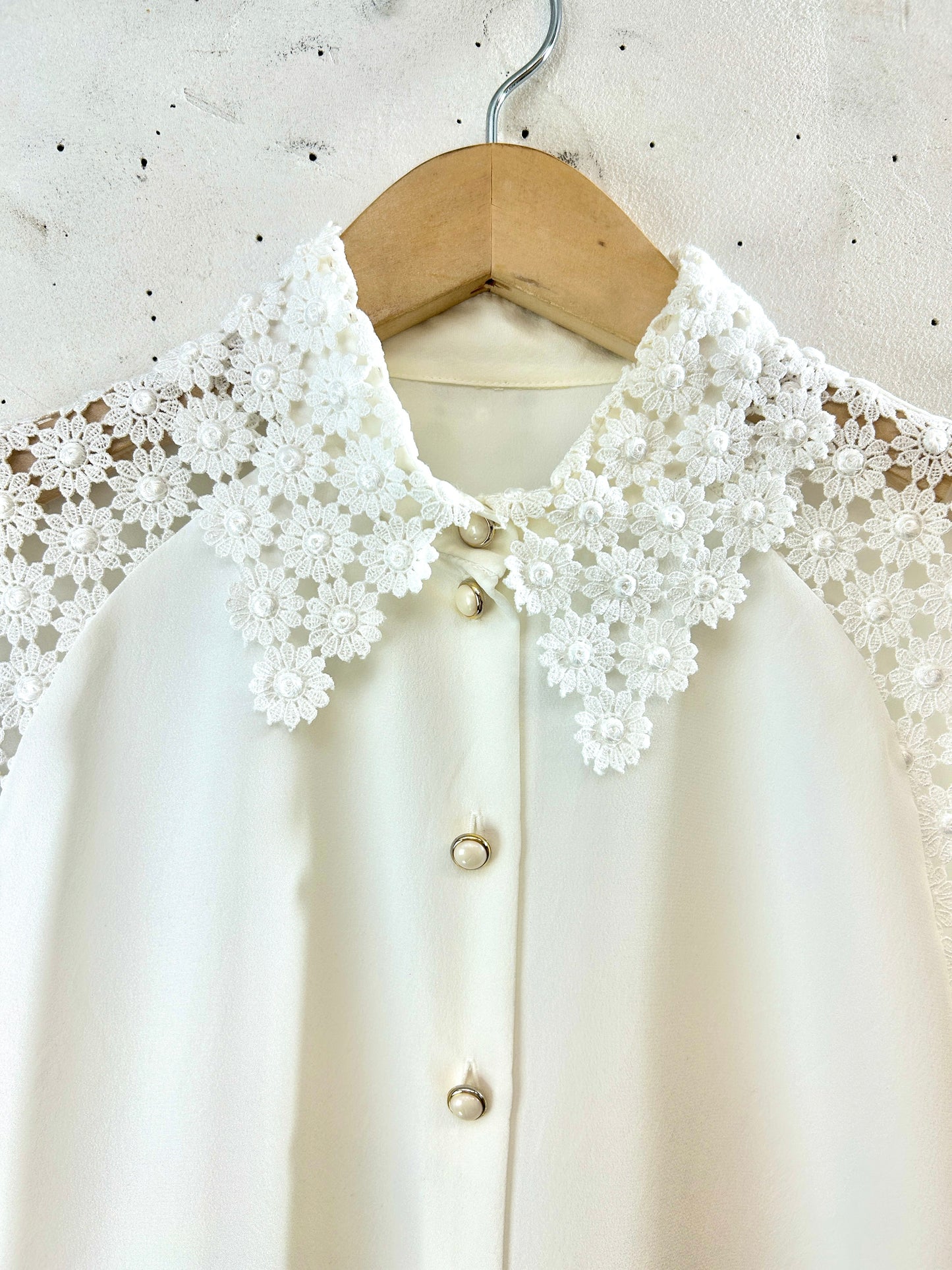 Vintage White Blouse  [H30966]