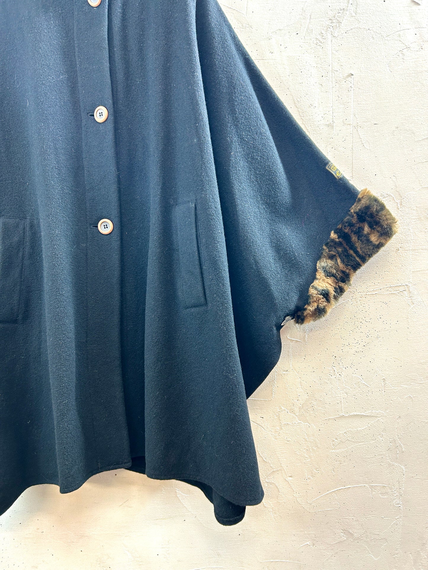 Vintage Cashmere Poncho  [K30853]