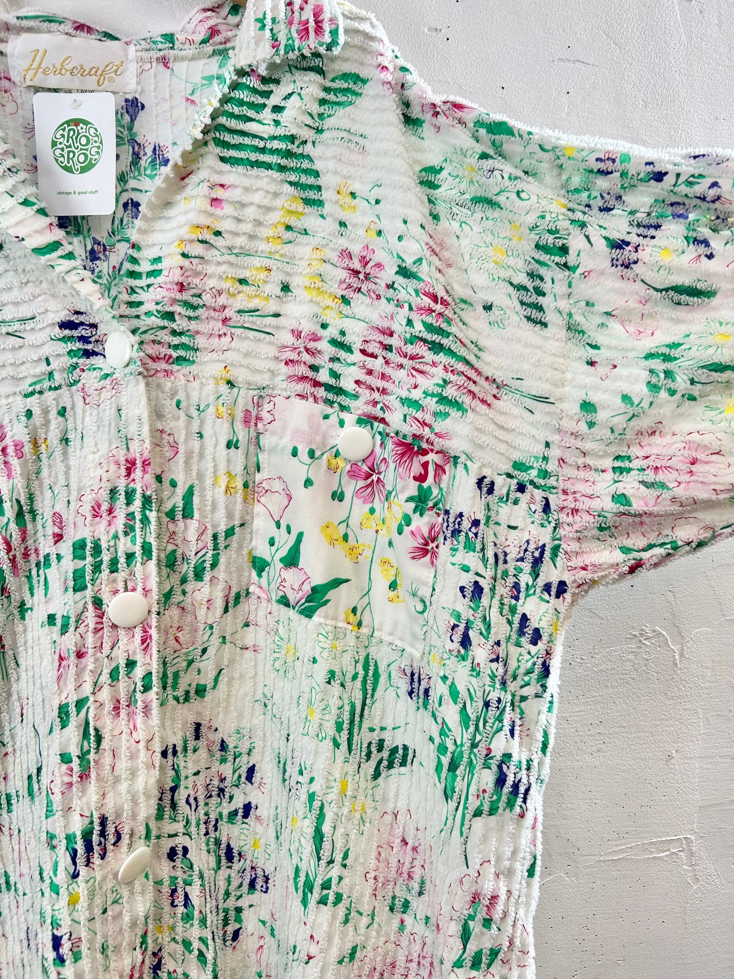 Vintage Chenille Weave Long Shirt MADE IN USA [G30670]