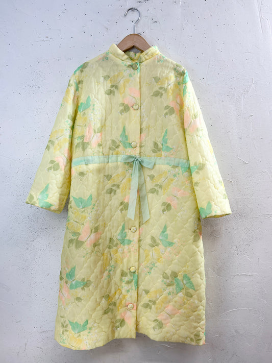Vintage Quilting Gown Flower & Butterfly [J34080]