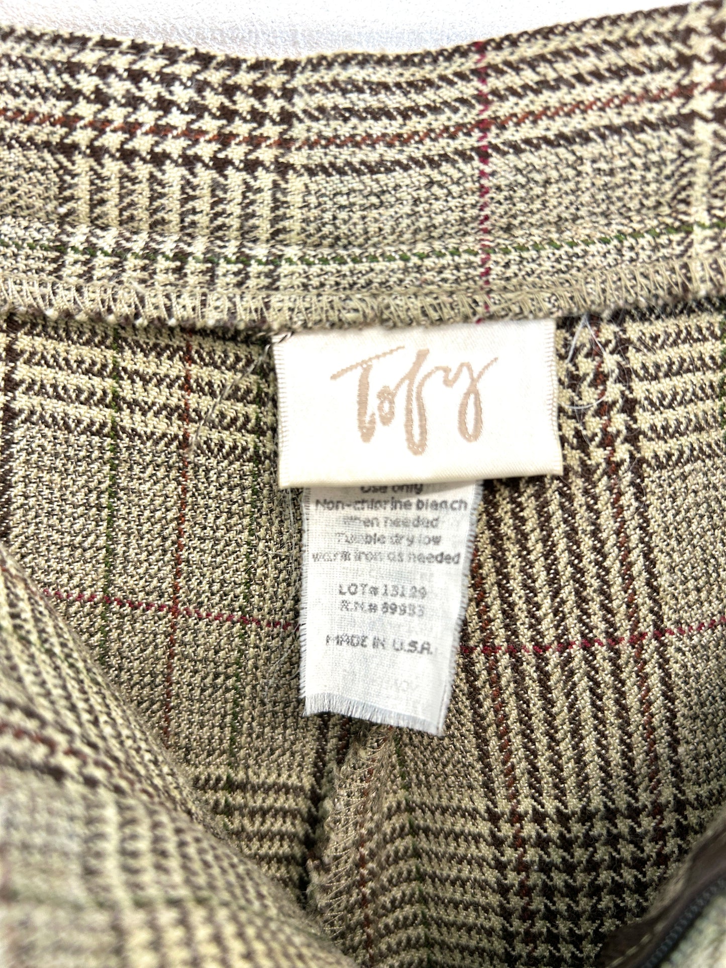 Vintage Check Pants  [K30877]