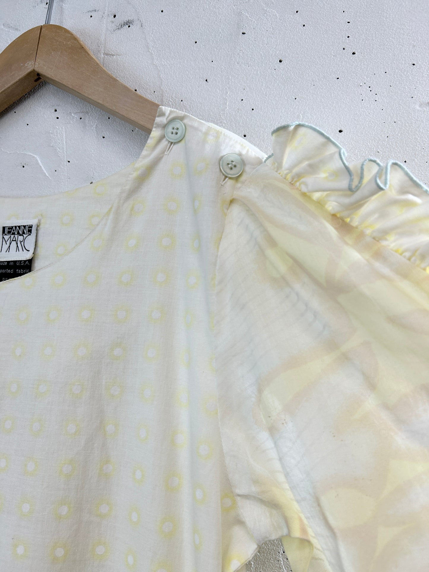 '80s Vintage Dress 〜JEANNE MARC〜 [H33606]