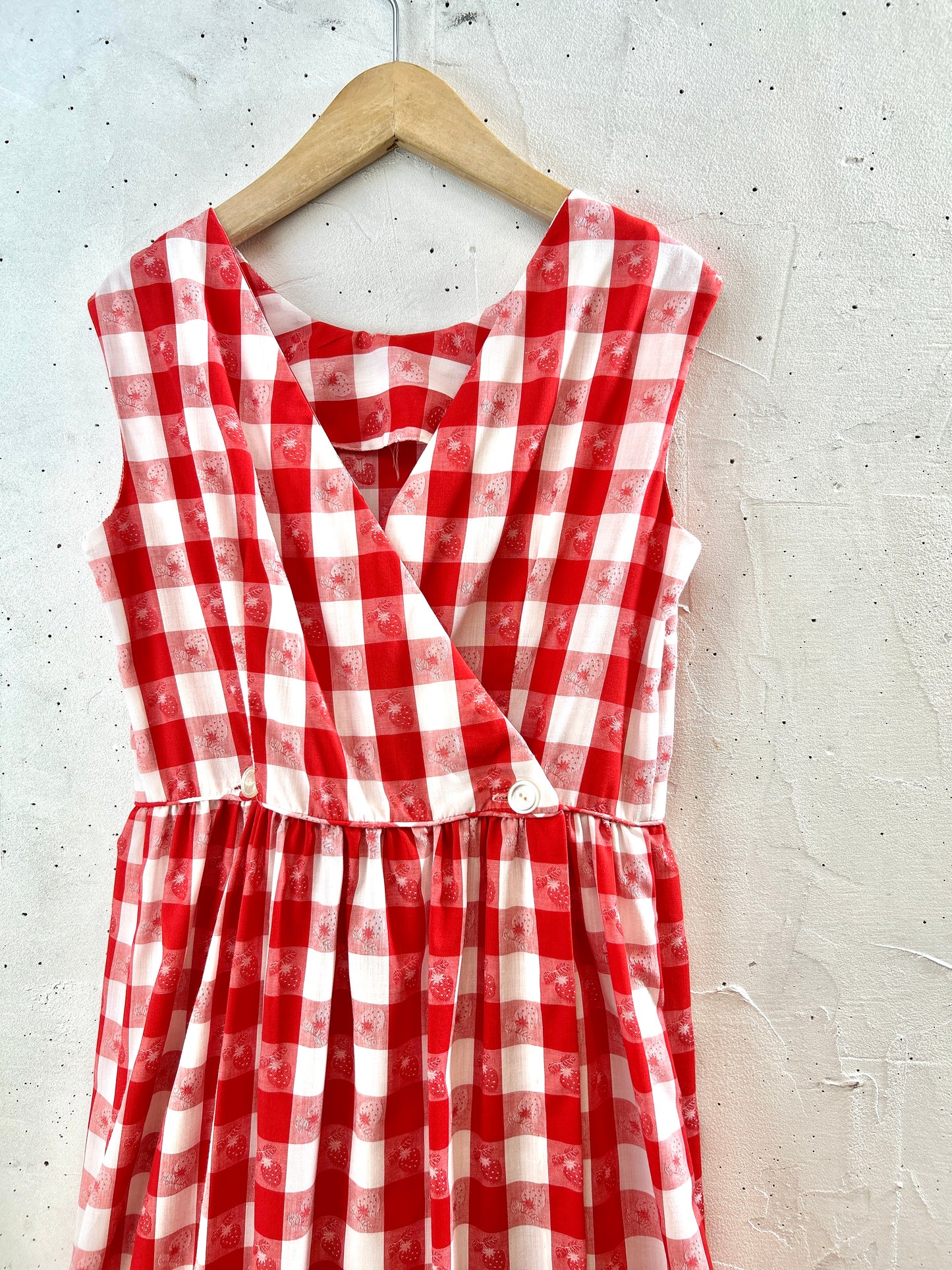 Vintage Dress ‘70s Strawberry [H30838]