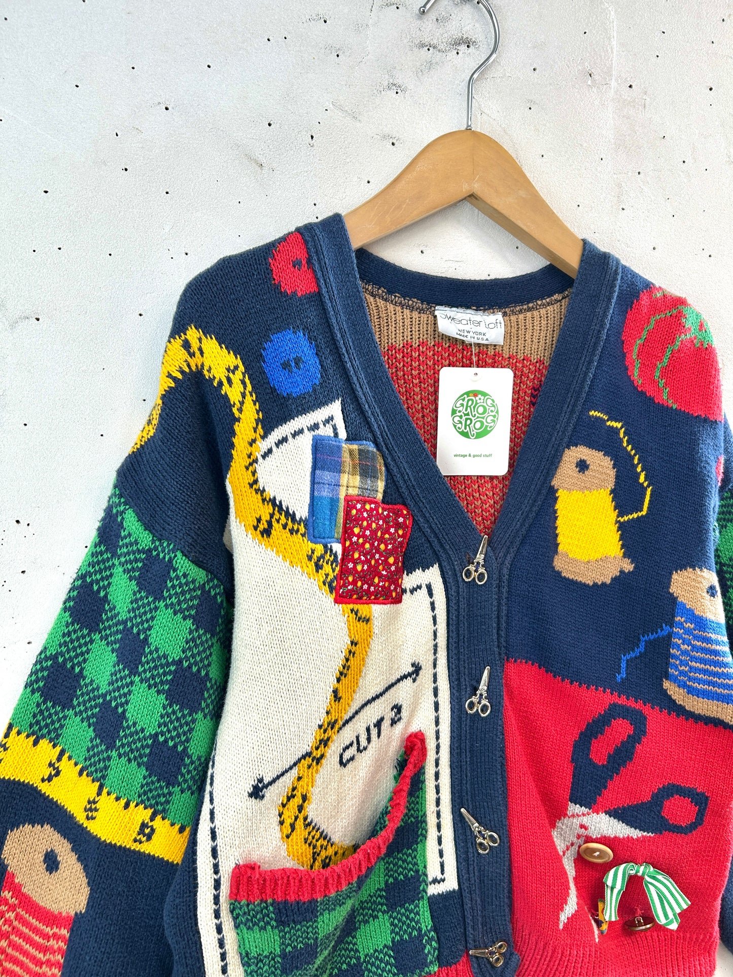 Vintage Knit Cardigan MADE IN USA [L31072]