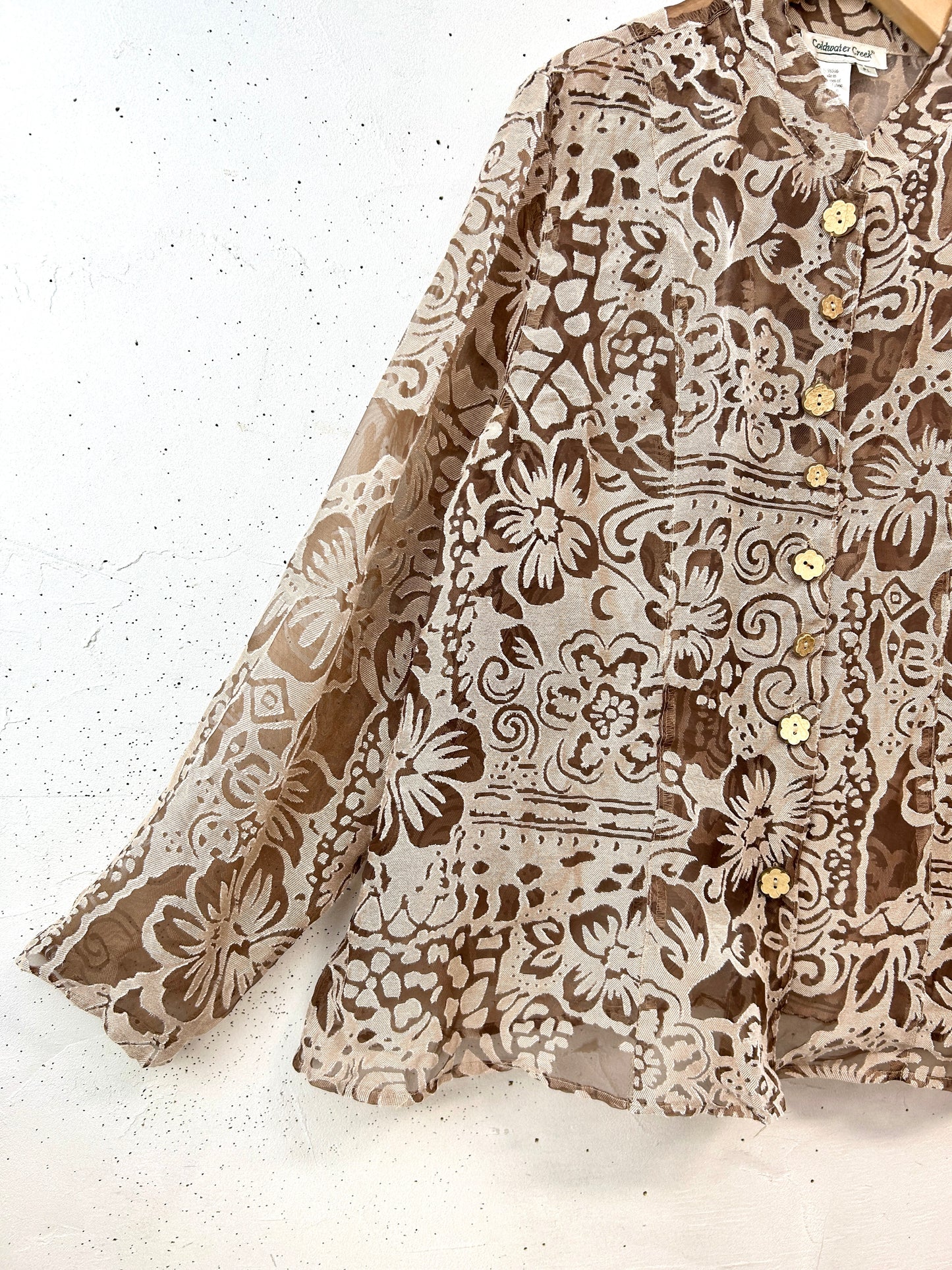 Vintage Sheer Shirt Jacket [D32208]