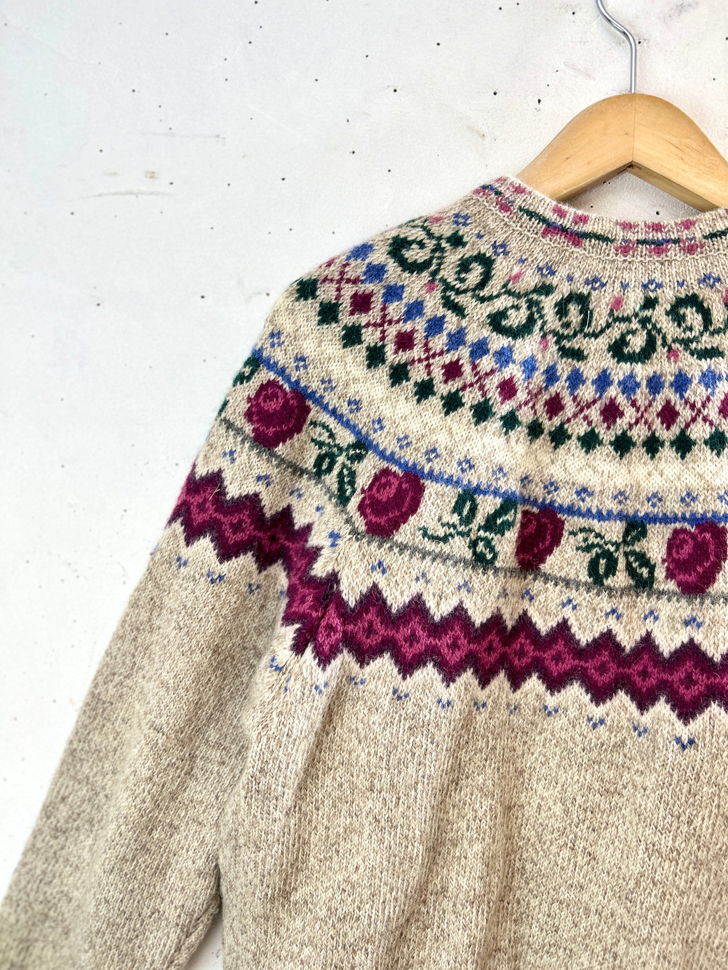Vintage Nordic Knit Cardigan [J30618]