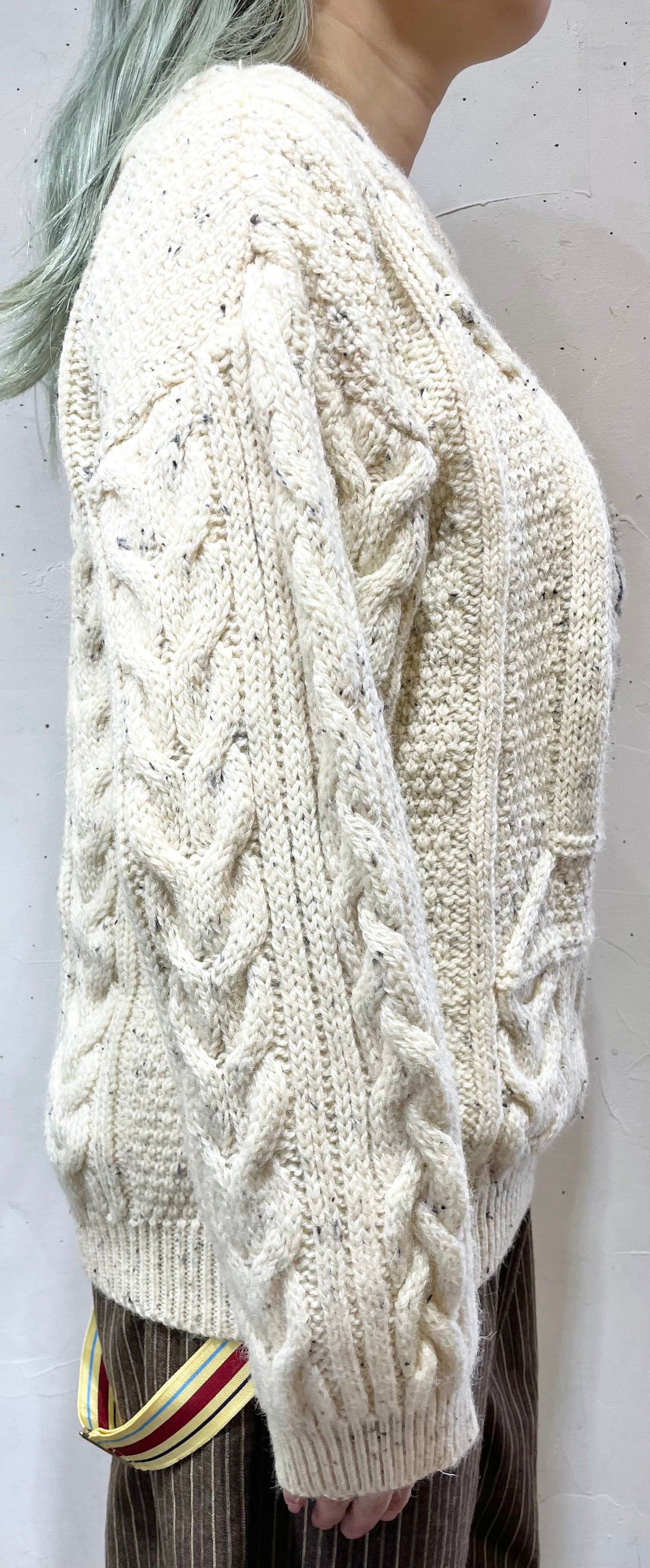 Vintage Aran Knit Sweater [A25994]