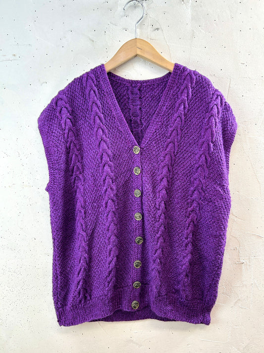 Vintage Knit Vest [J30677]