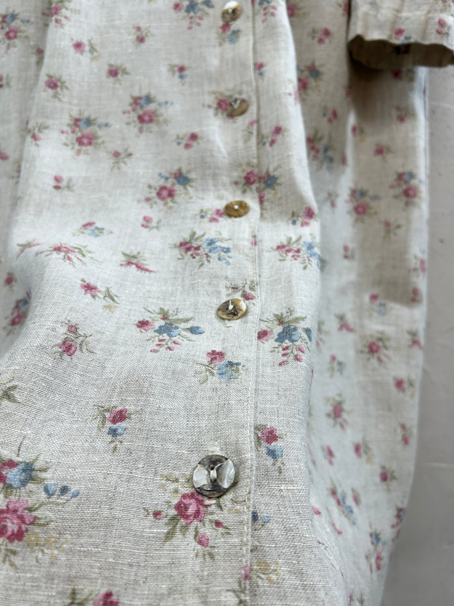 Vintage Linen Dress 〜MADE IN USA〜 [C31770]