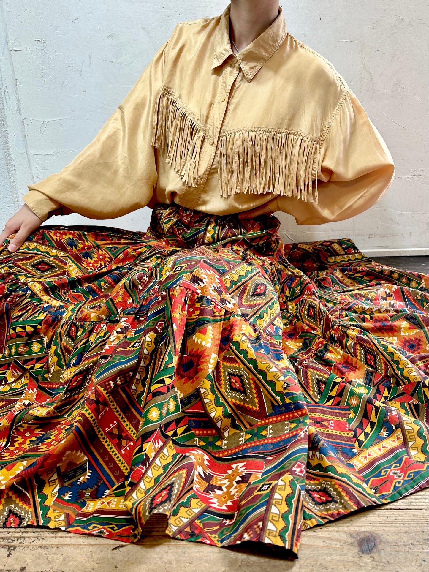 Vintage Tiered Skirt [H24750]