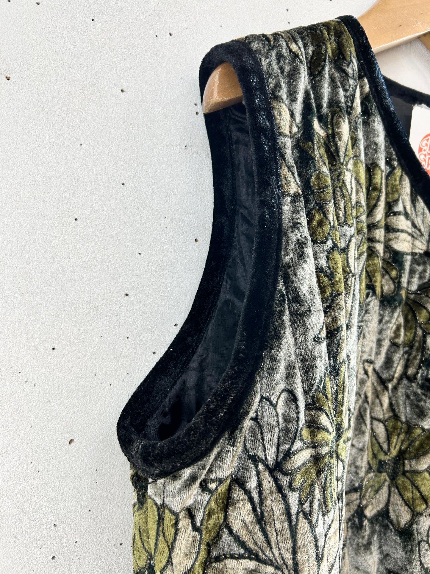 Vintage Velours Vest [I30126]