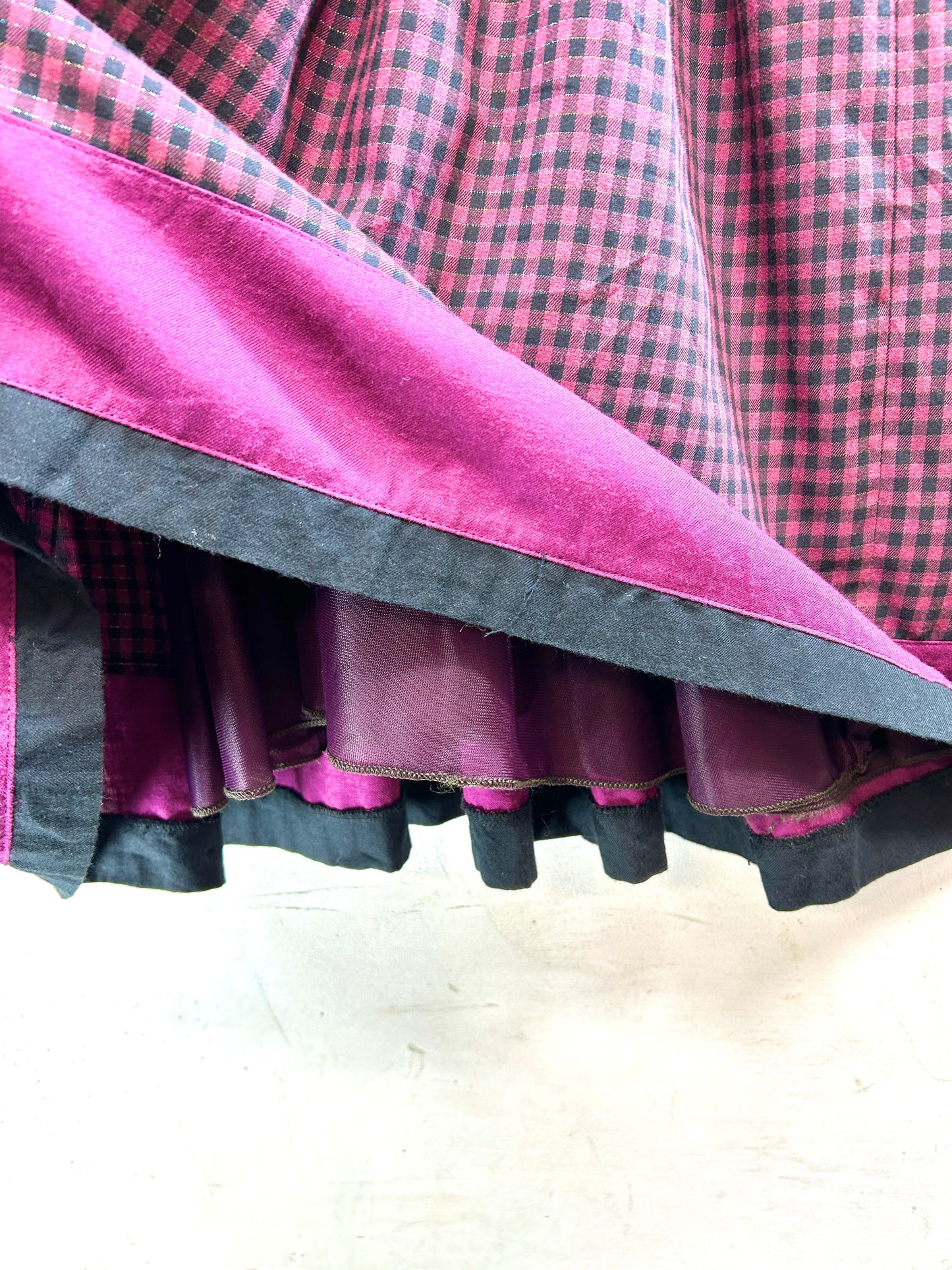 ’70s Vintage Frills Dress [A31457]