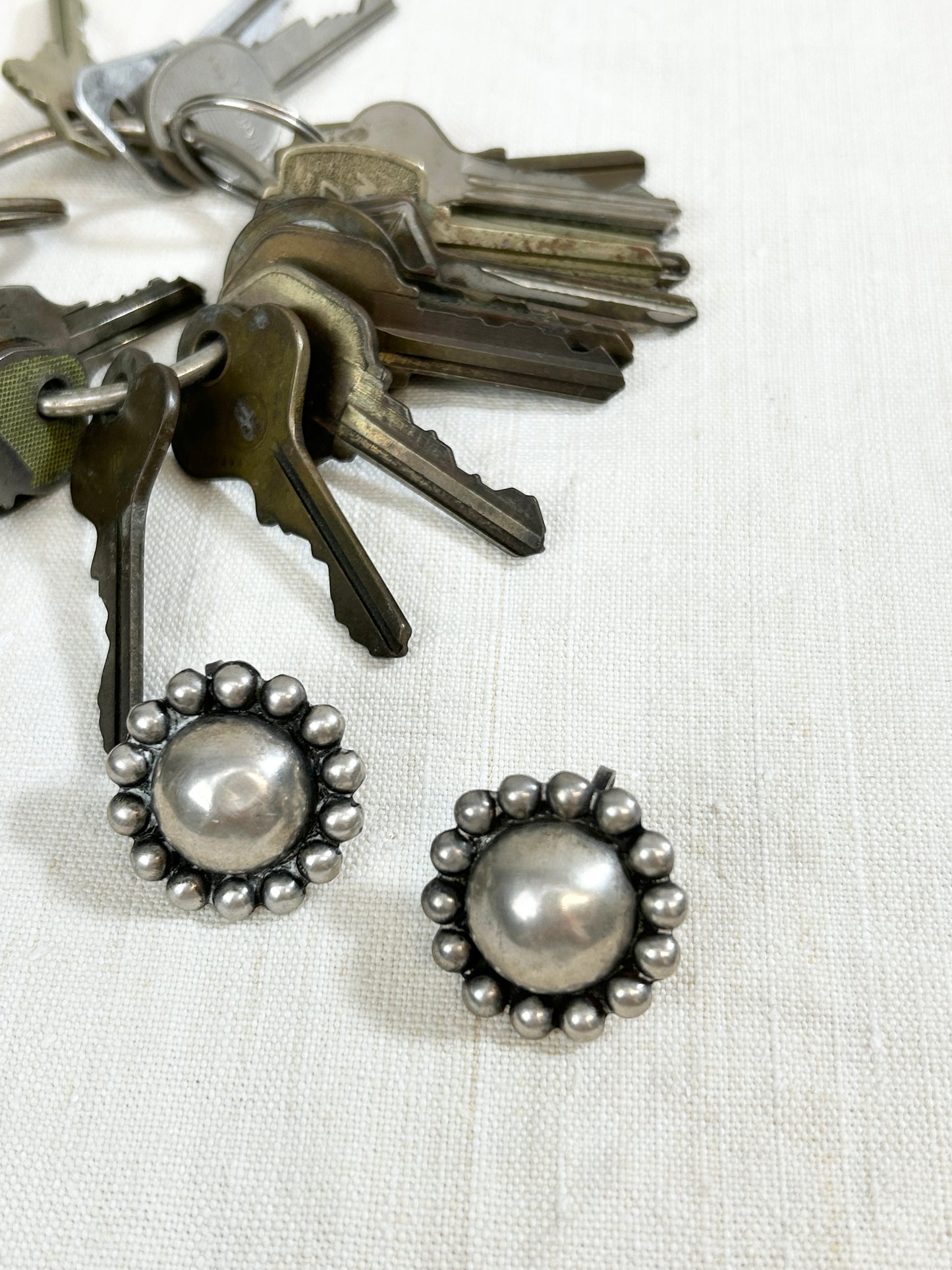 Vintage 925 Silver Earrings MADE IN MEXICO [I30259］