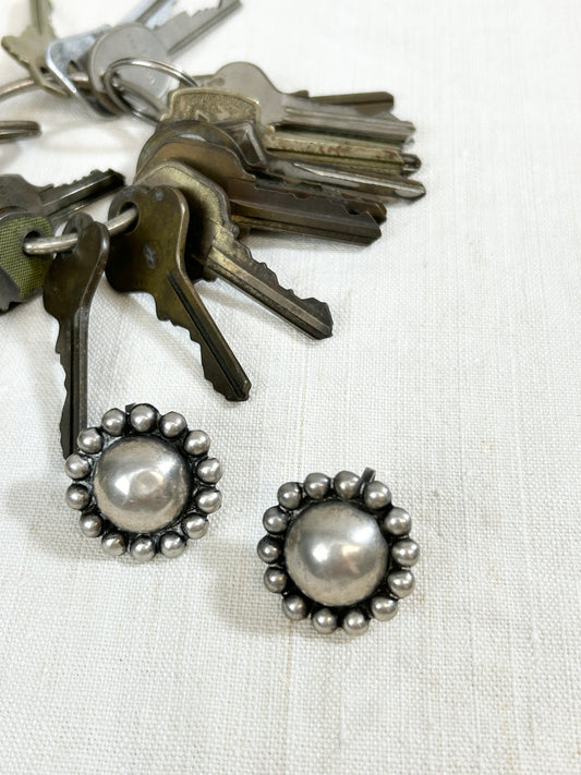 Vintage 925 Silver Earrings MADE IN MEXICO [I30259］