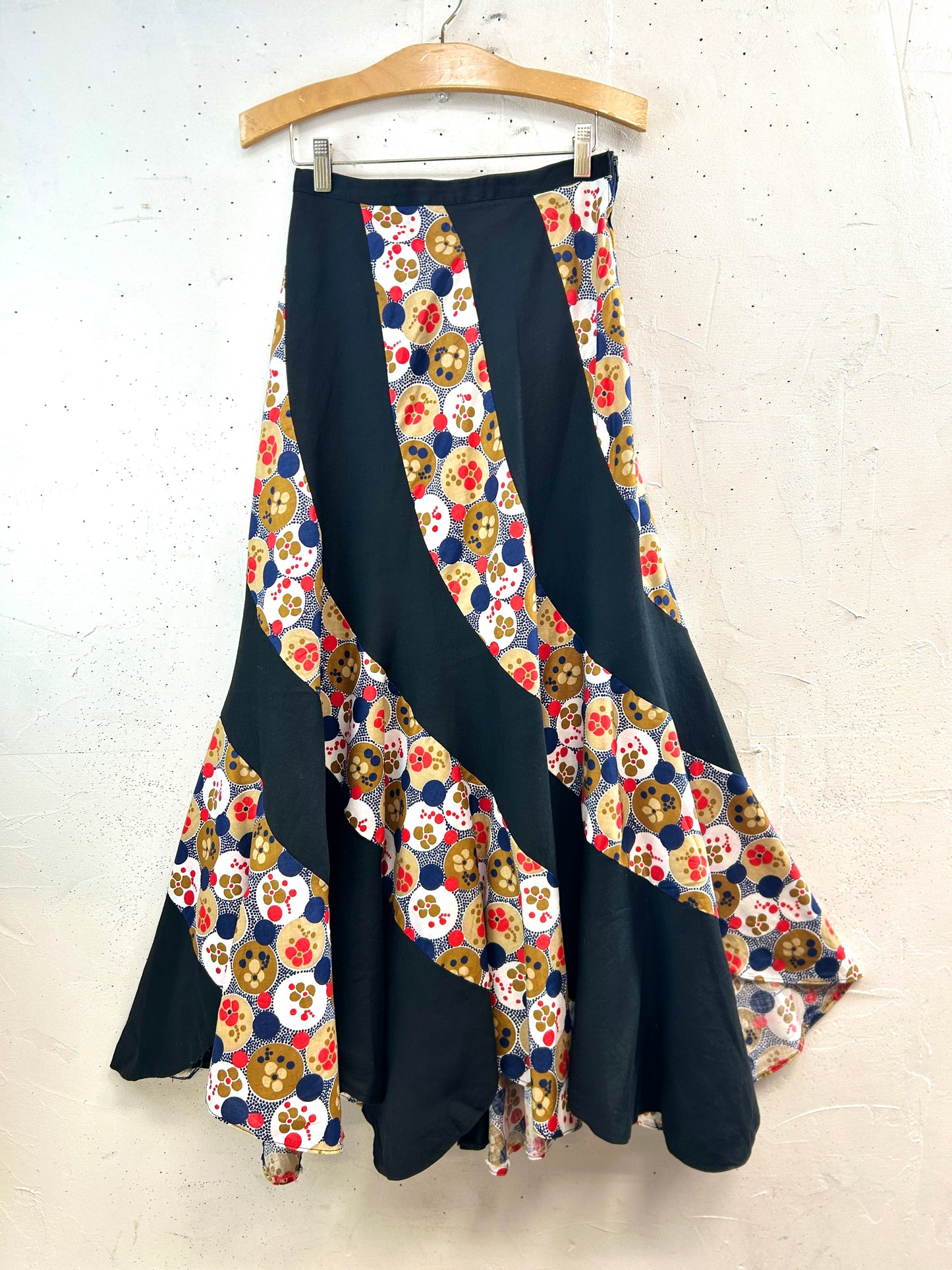 Vintage Escargot Patchwork Skirt [C31972]