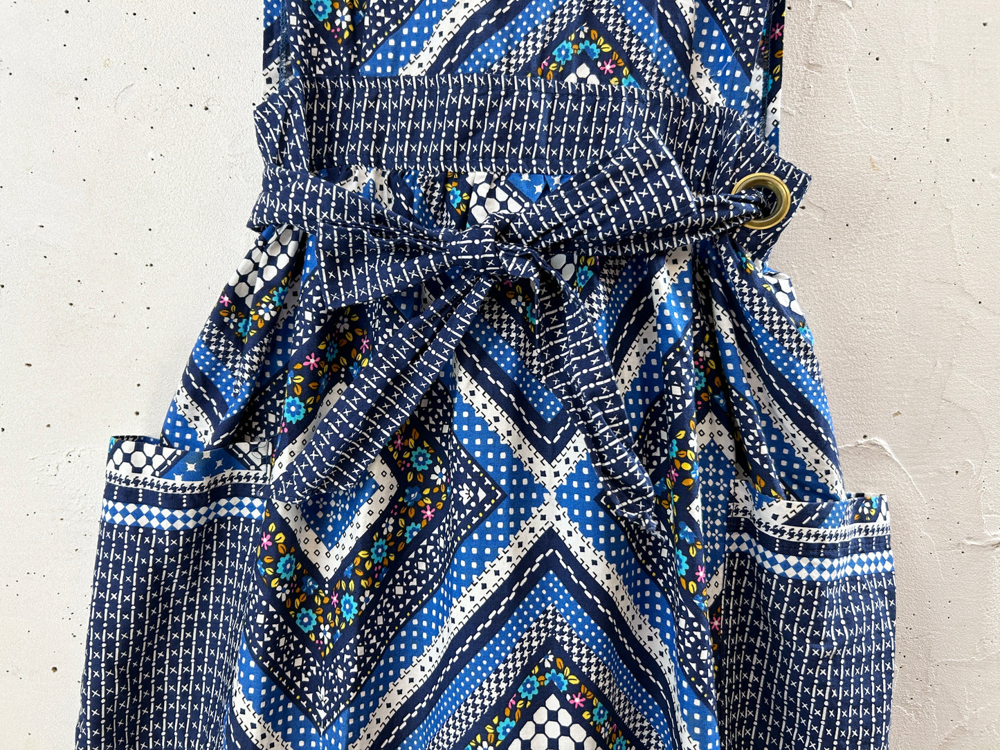 Vintage Dress ’70s Apron [H30837]