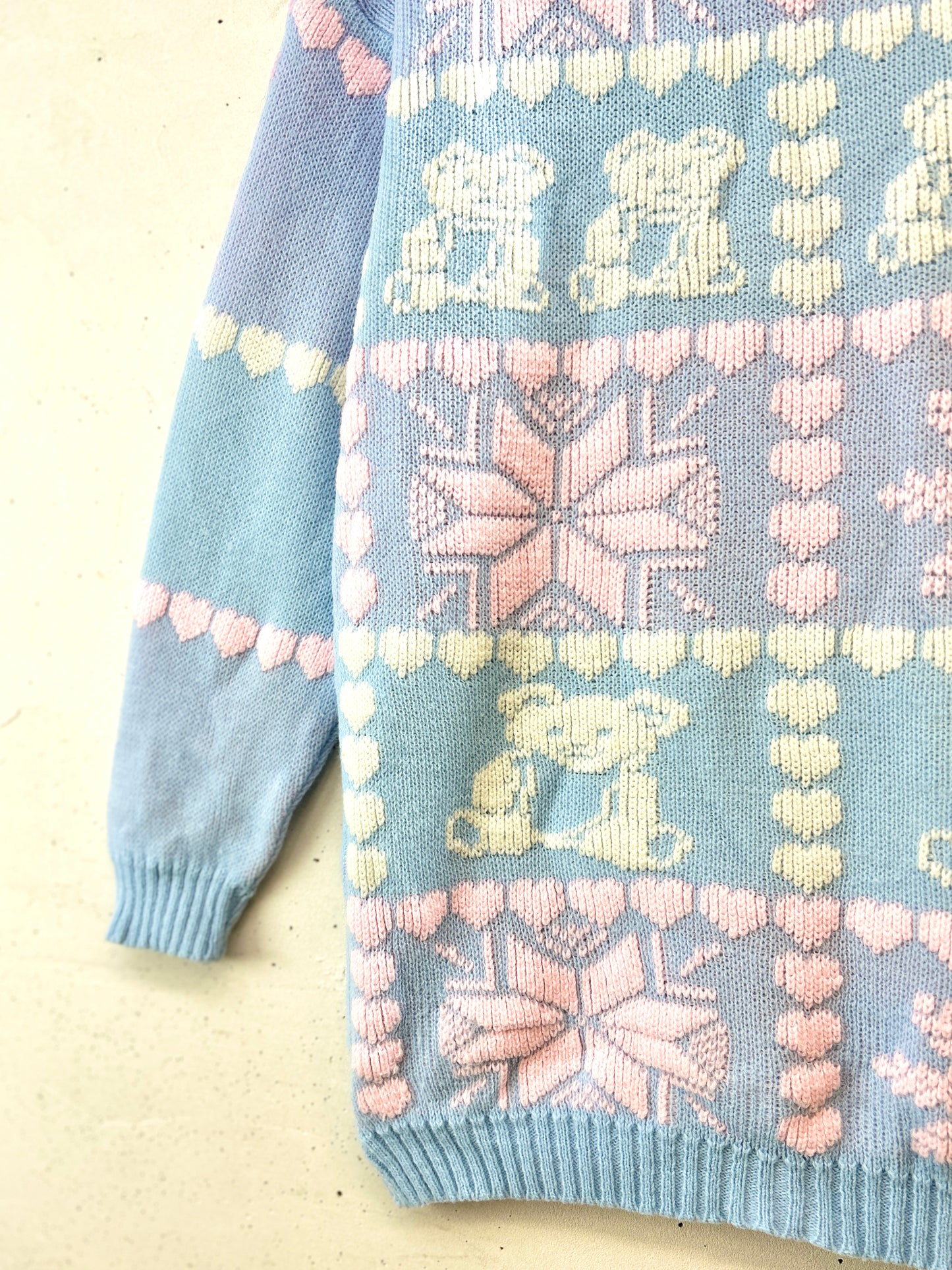 Vintage Fancy Knit Sweater 〜MADE IN USA〜 [K30790]