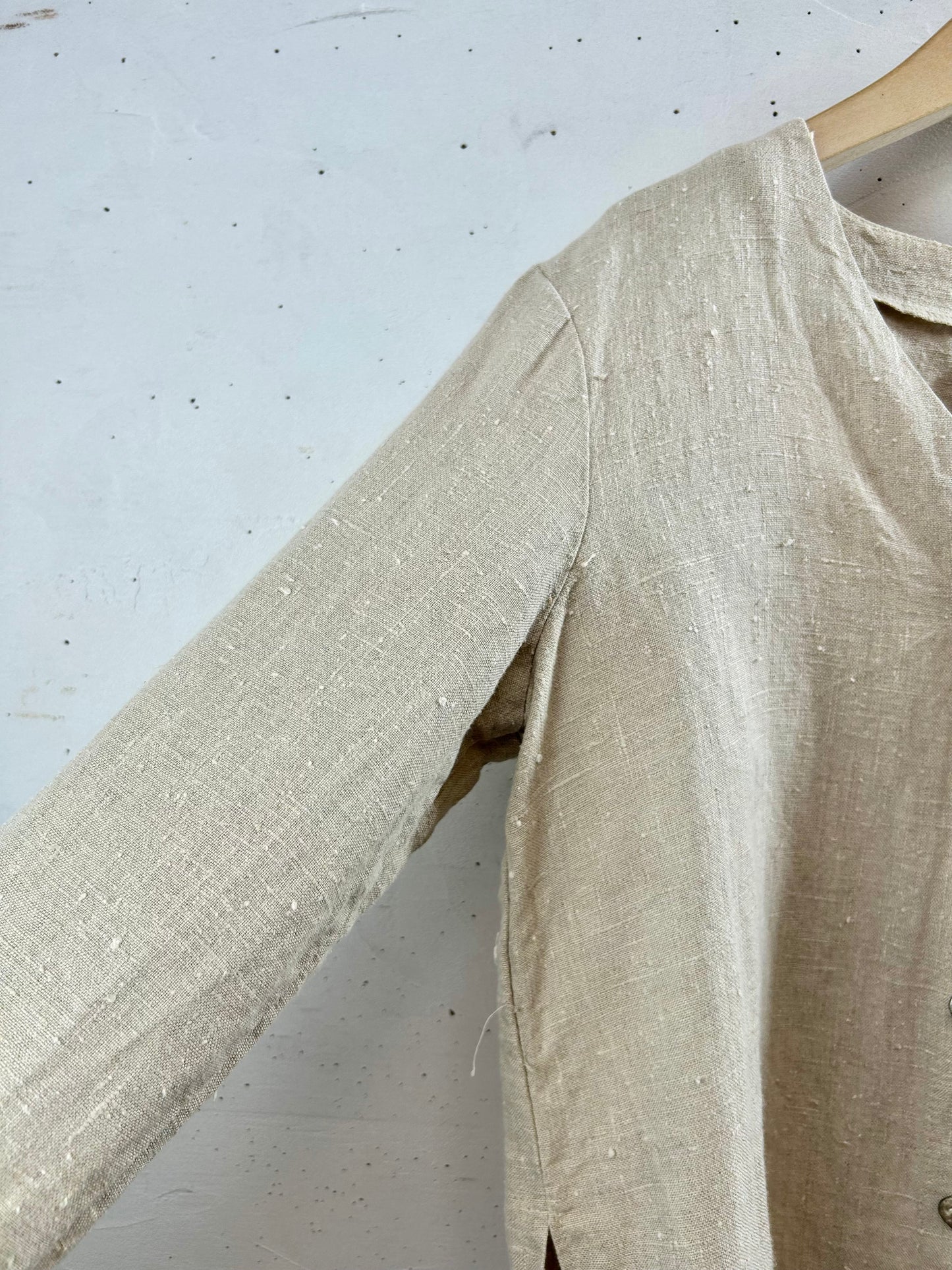 Vintage Linen Shirt MADE IN USA [G30755]