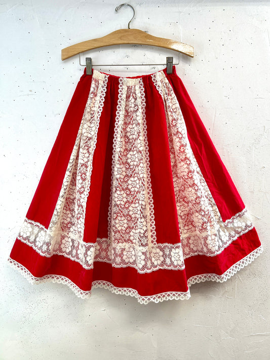 ’70s Velour Skirt 〜carefree fashions〜 [B31621]