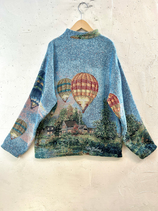 Vintage Rug Jacket 〜SUGAR STREET WEAVERS〜 MADE IN USA [L30977]