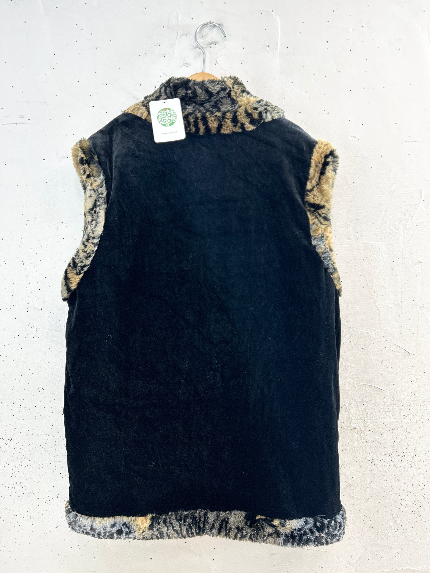 Vintage Eco Fur Vest [L31077]