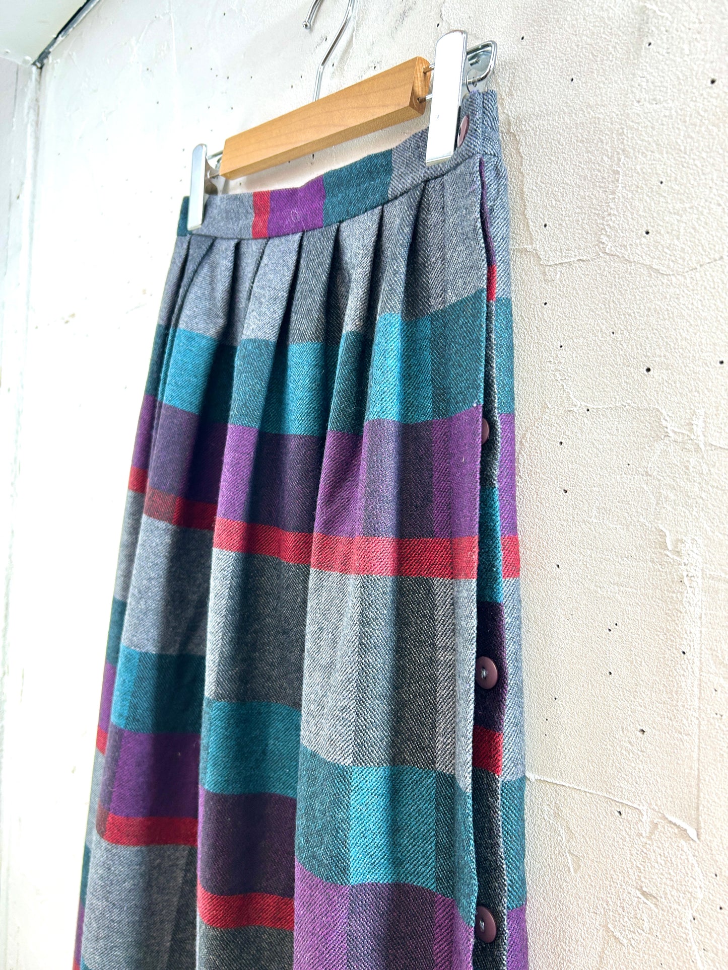 Vintage wool Skirt [J30515]