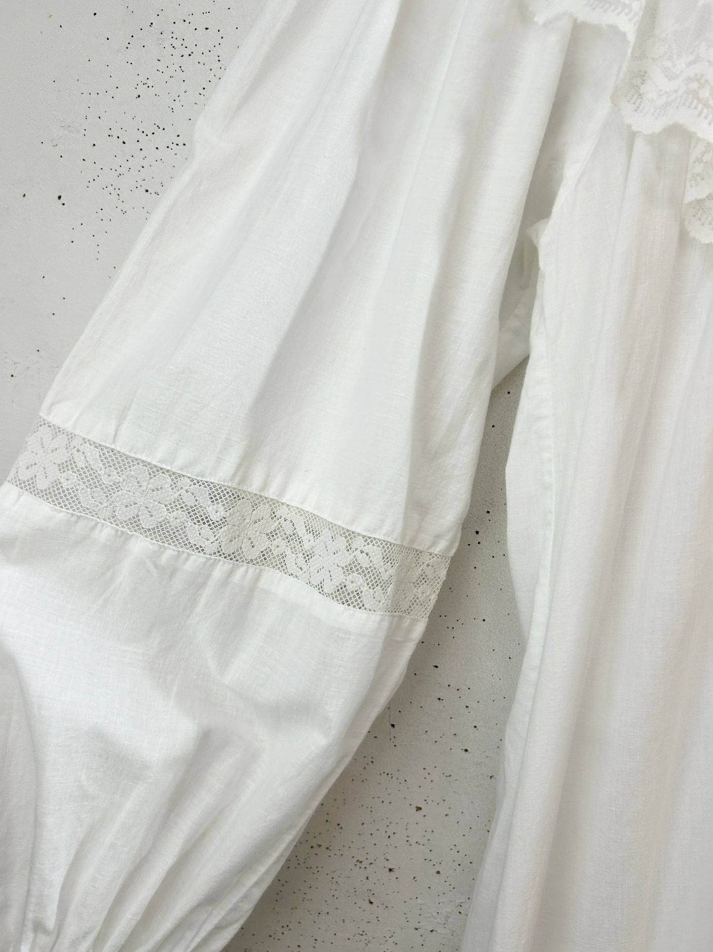 Vintage White Dress 〜SAYBURY Made in INDIA〜 [H33477]