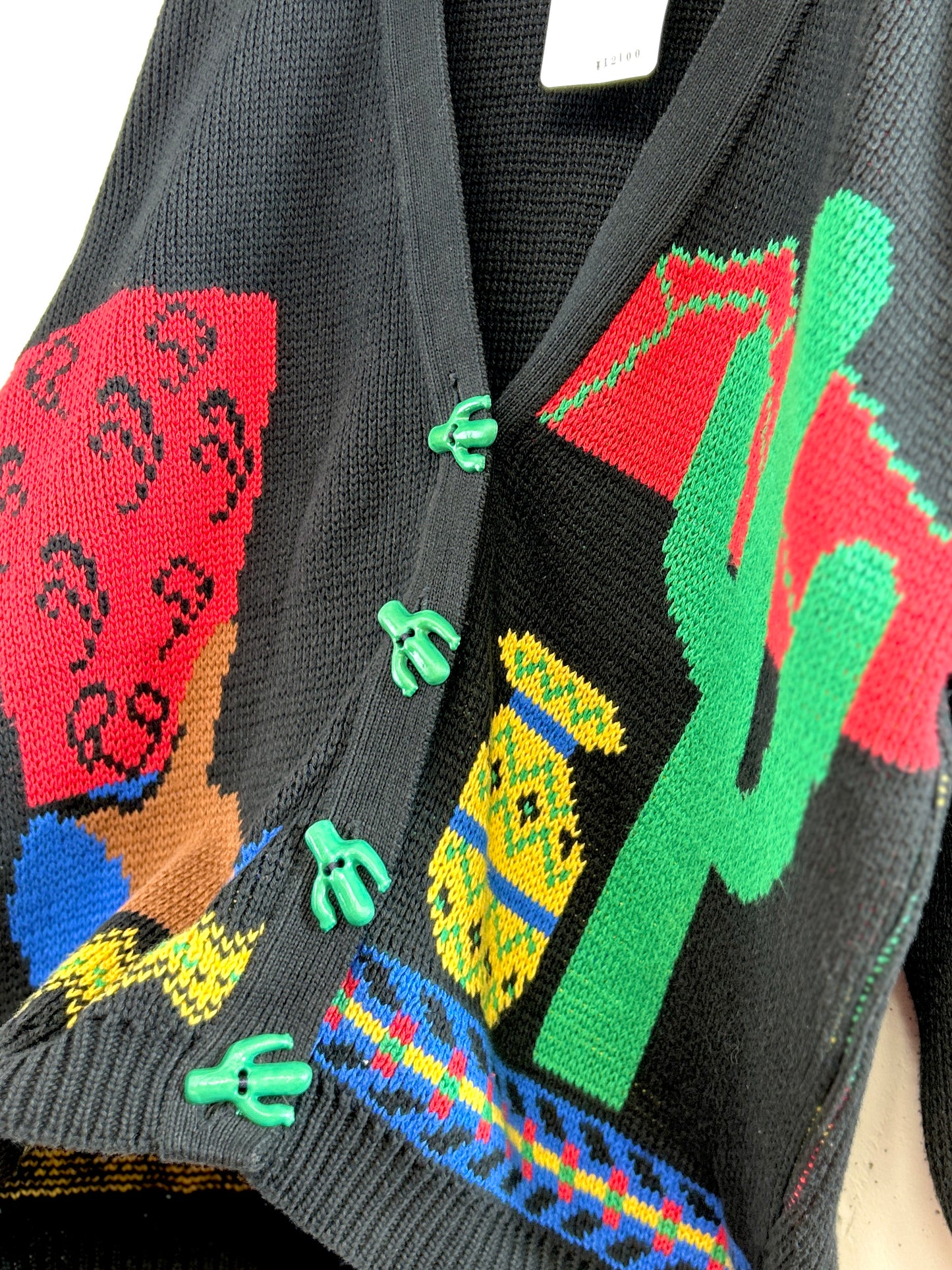 Vintage Cotton  Knit Cardigan MADE IN USA [C31871]