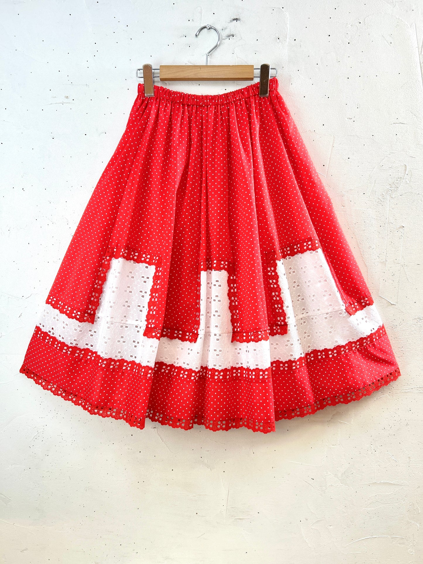 ’70s Patchwork Skirt 〜carefree fashions〜 [H30865]