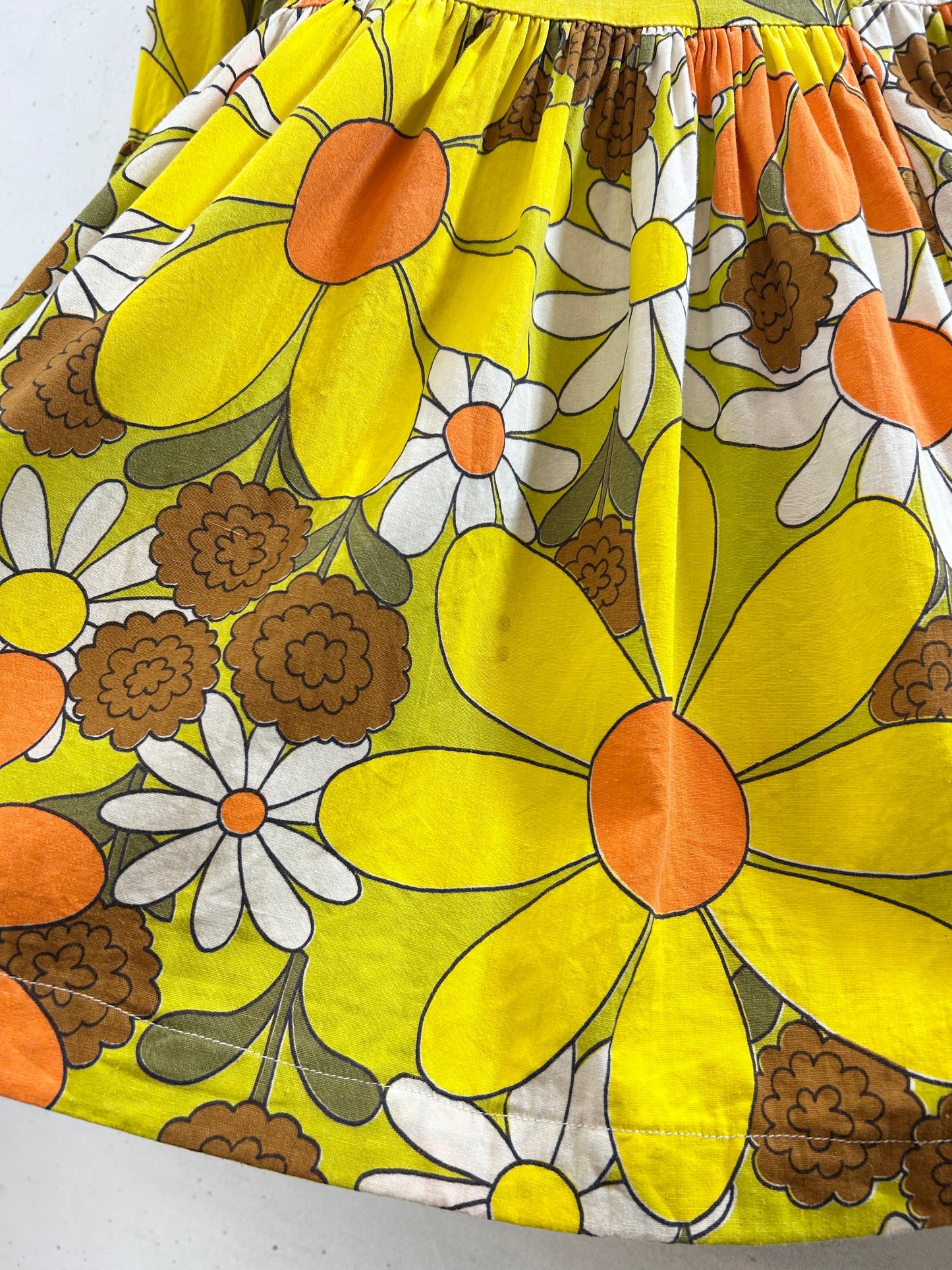 Vintage Tiered Skirt '70s Flower [H30809]