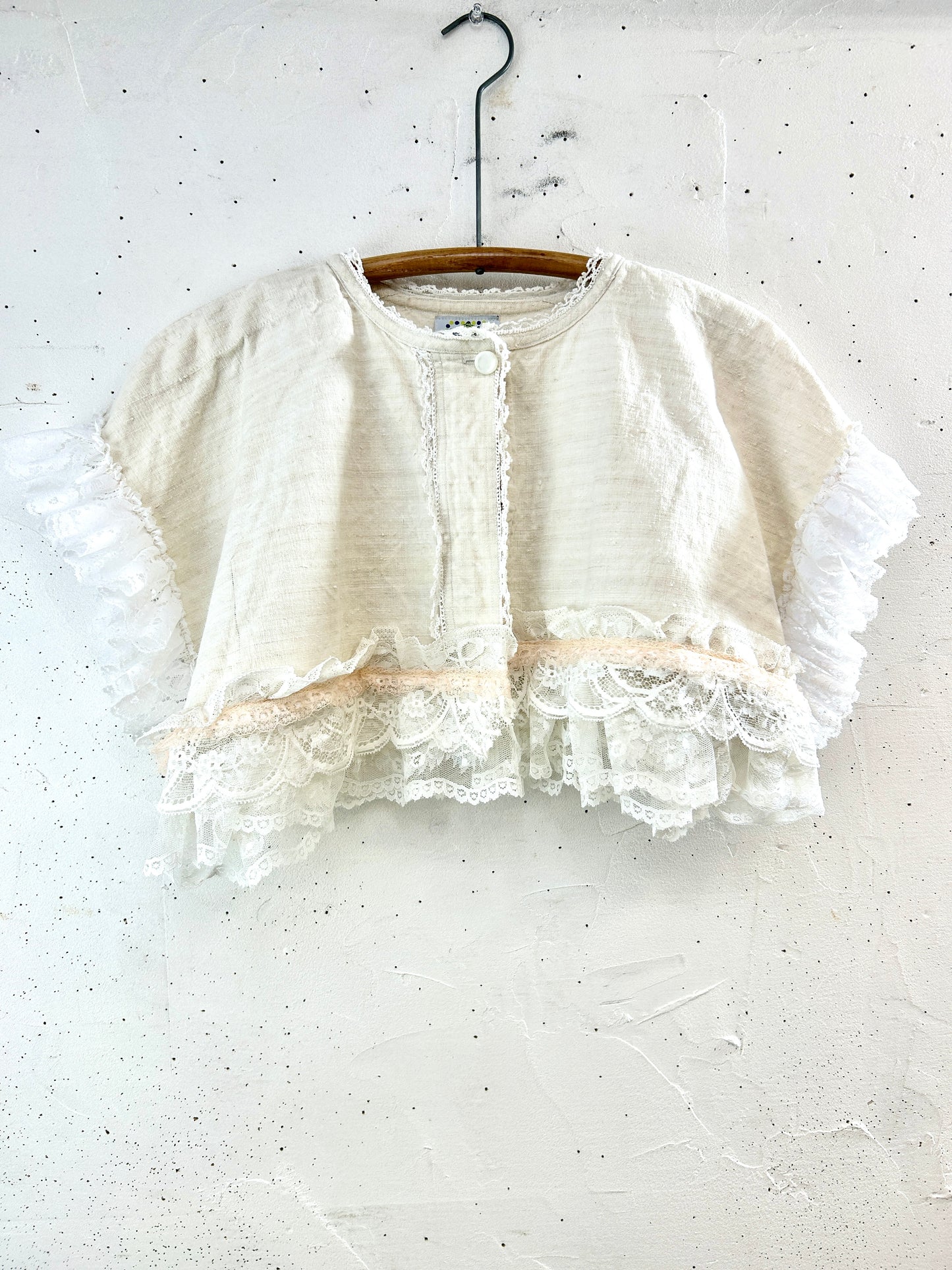 Vintage vest 〜Funny dot CRAZY〜 [F32663]