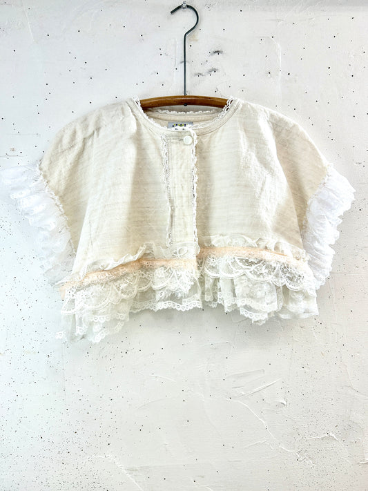 Vintage vest 〜Funny dot CRAZY〜 [F32663]