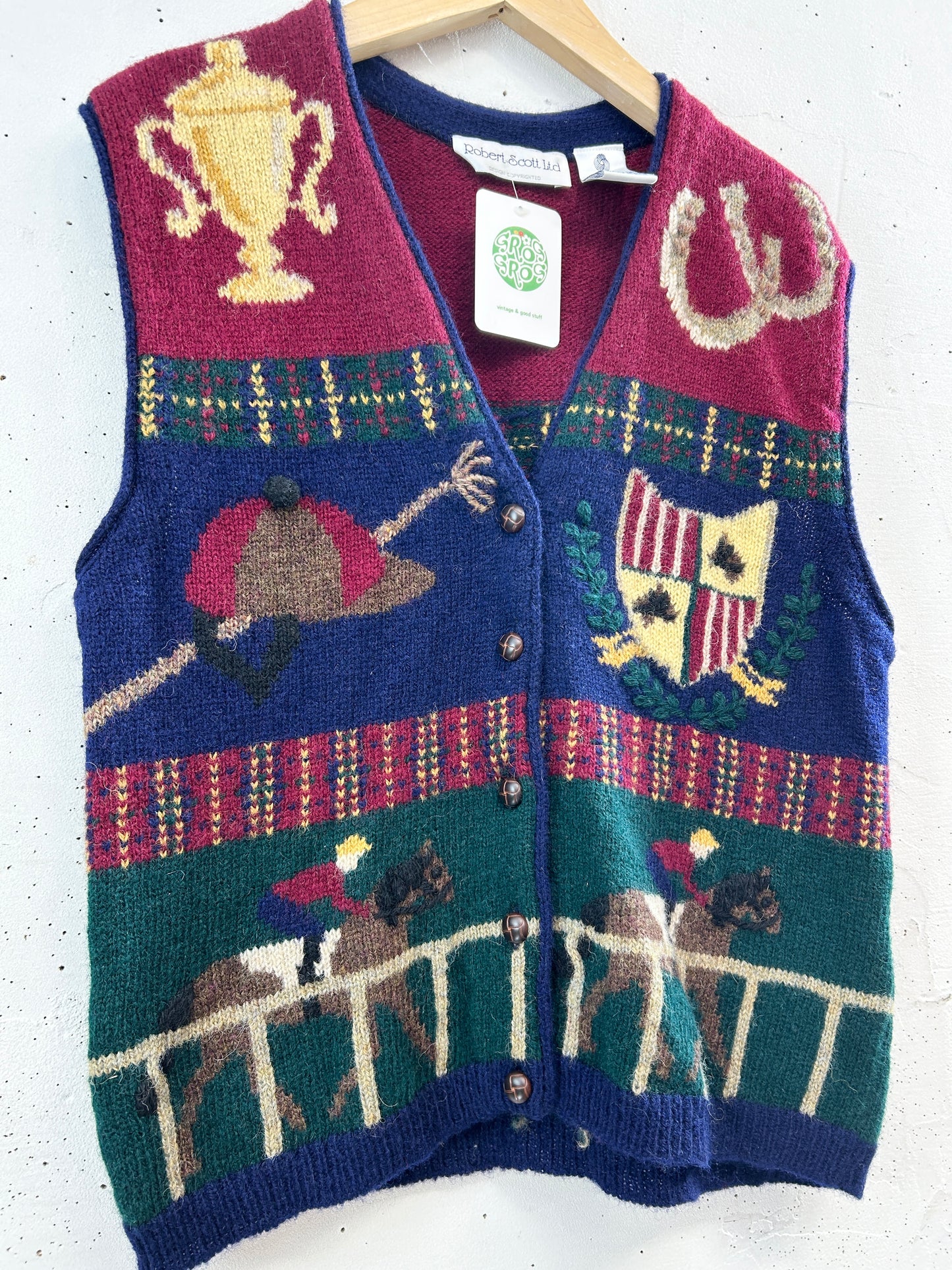 Vintage Knit Vest [B31484]
