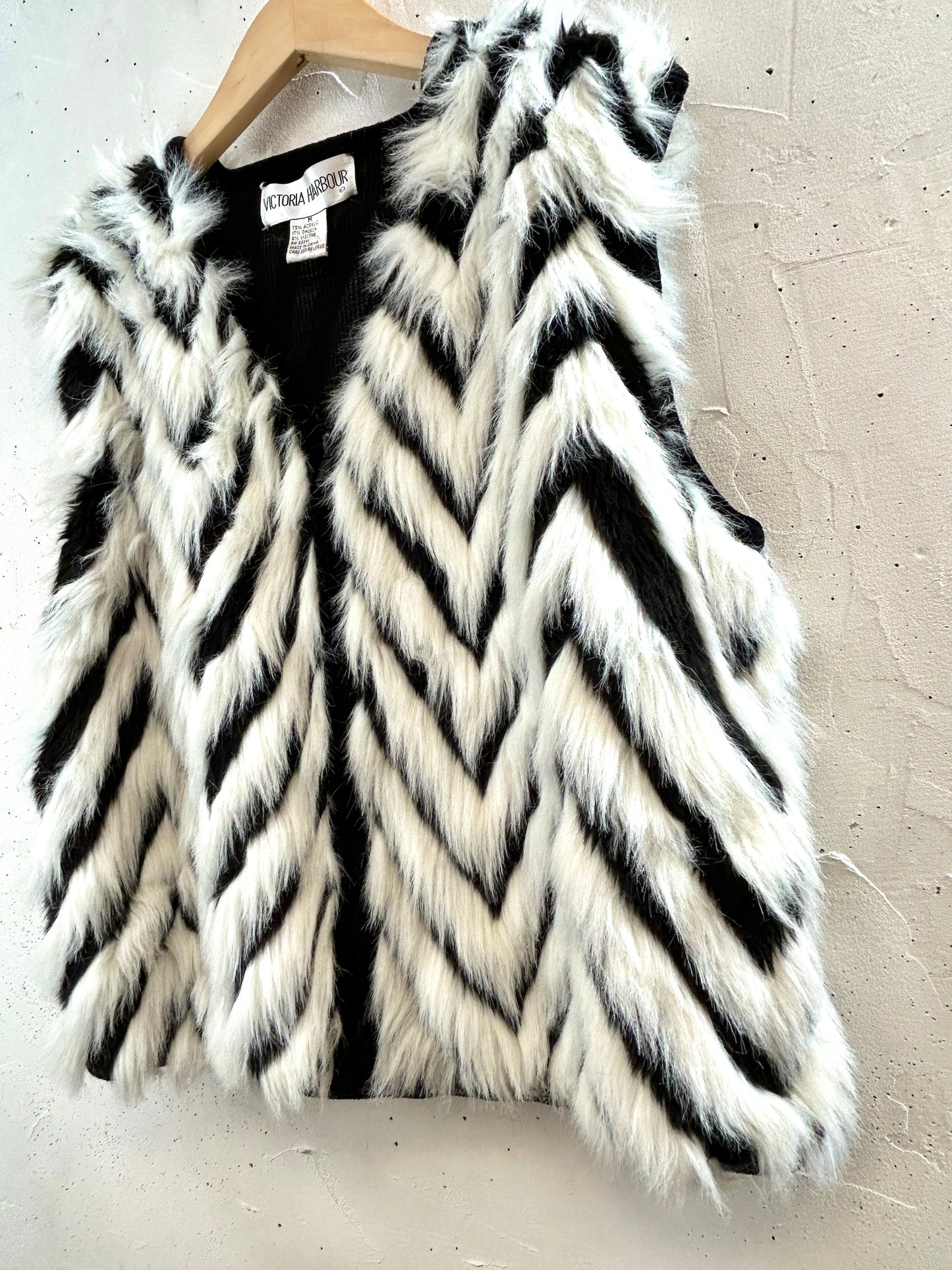 Vintage Eco Fur Vest  [K30851]
