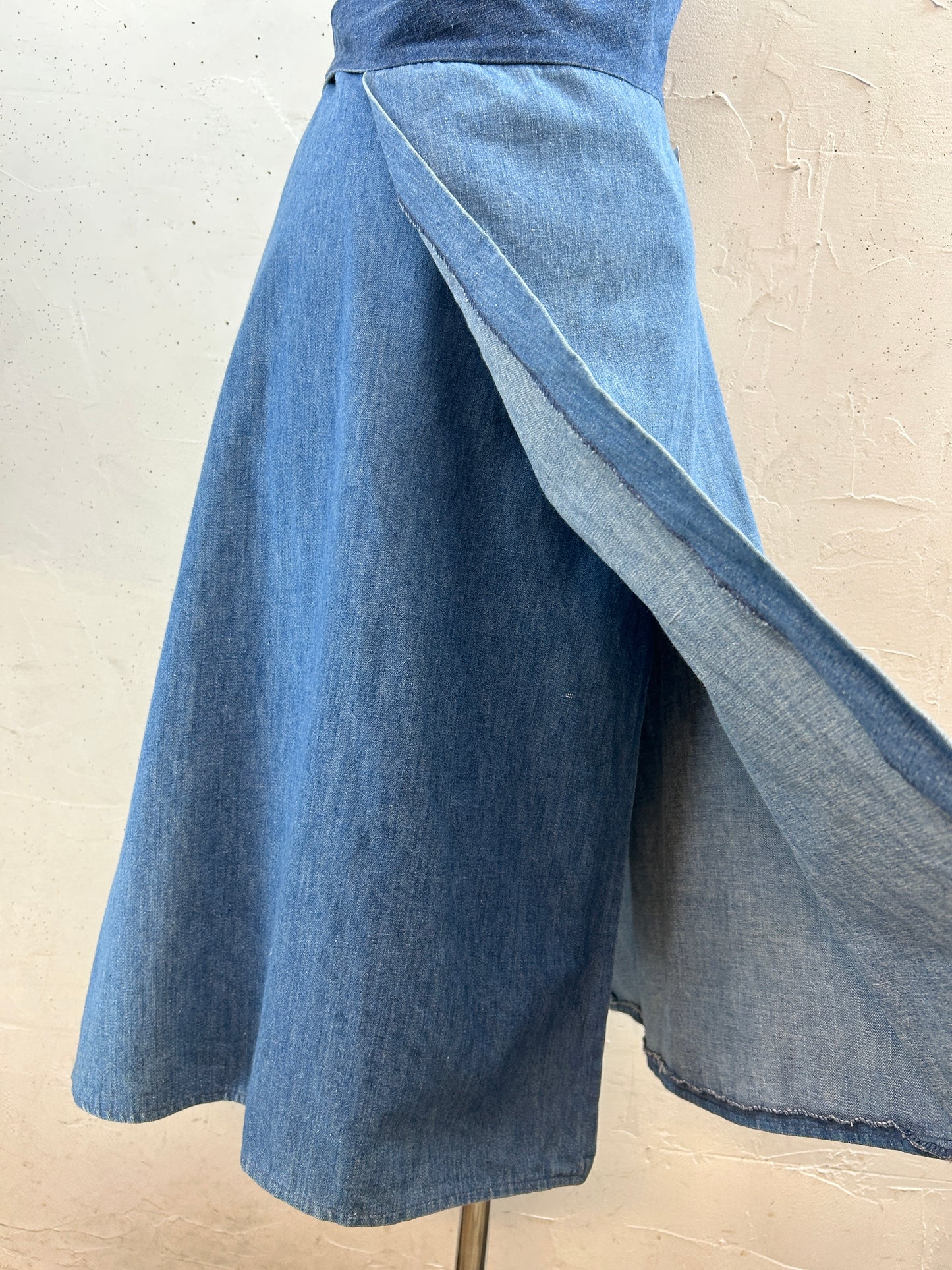 Vintage Dress '70s Denim [H30837]