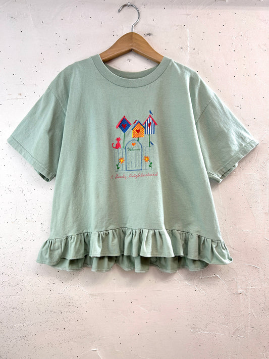 Vintage T Shirt 〜Funny dot CRAZY〜 [D32090]