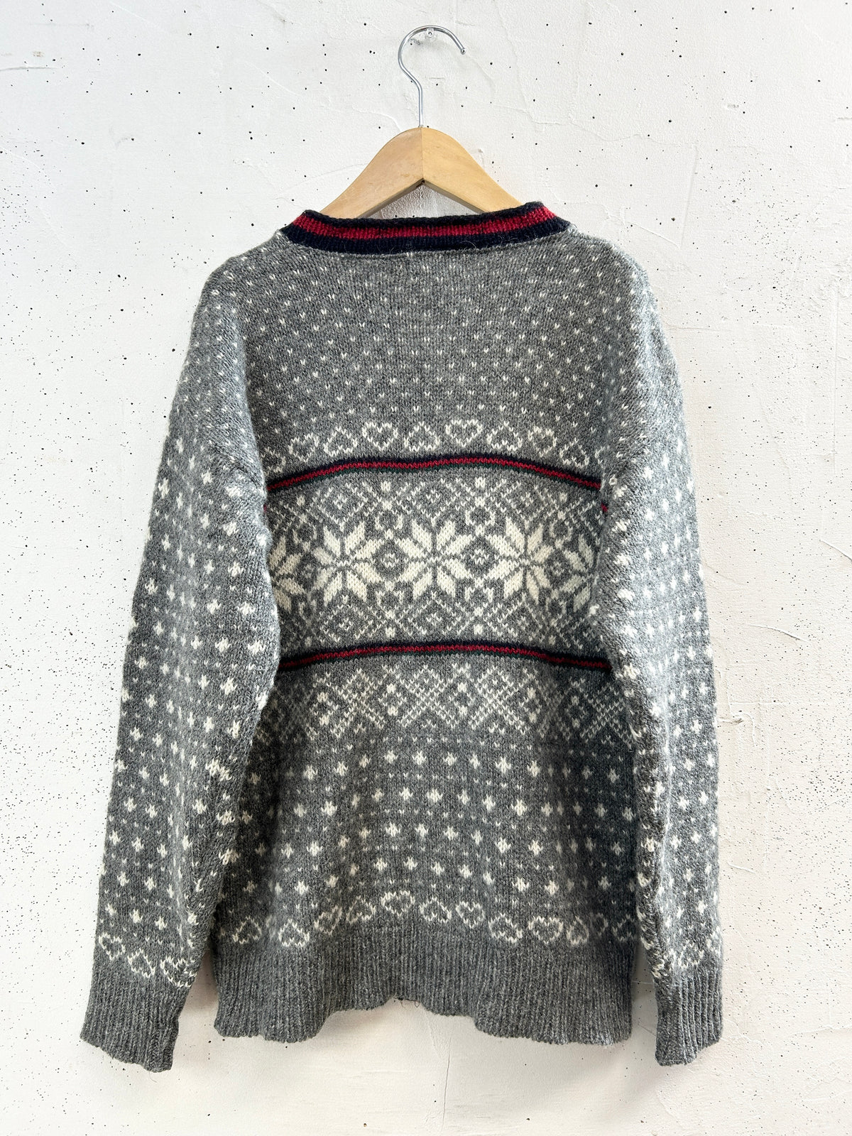 Vintage Nordic Knit Cardigan MADE IN USA 〜L.L.Bean〜  [J34338]