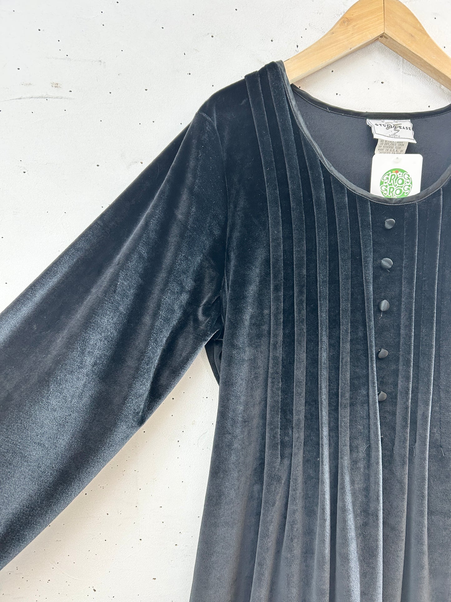 Vintage Velour Dress 〜MADE IN USA〜 [J30582]