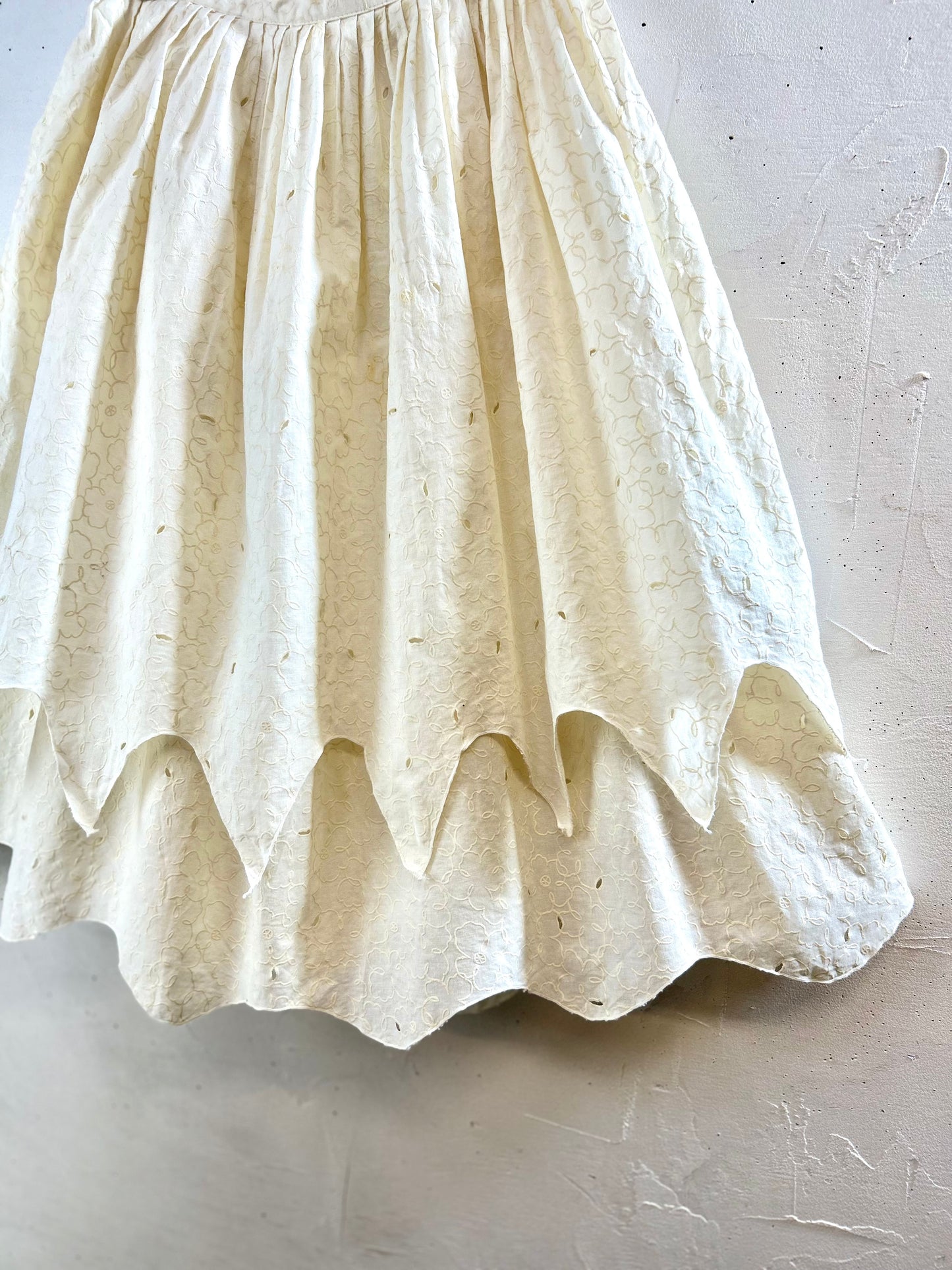 Vintage Tiered Skirt made in italy  [G30641]