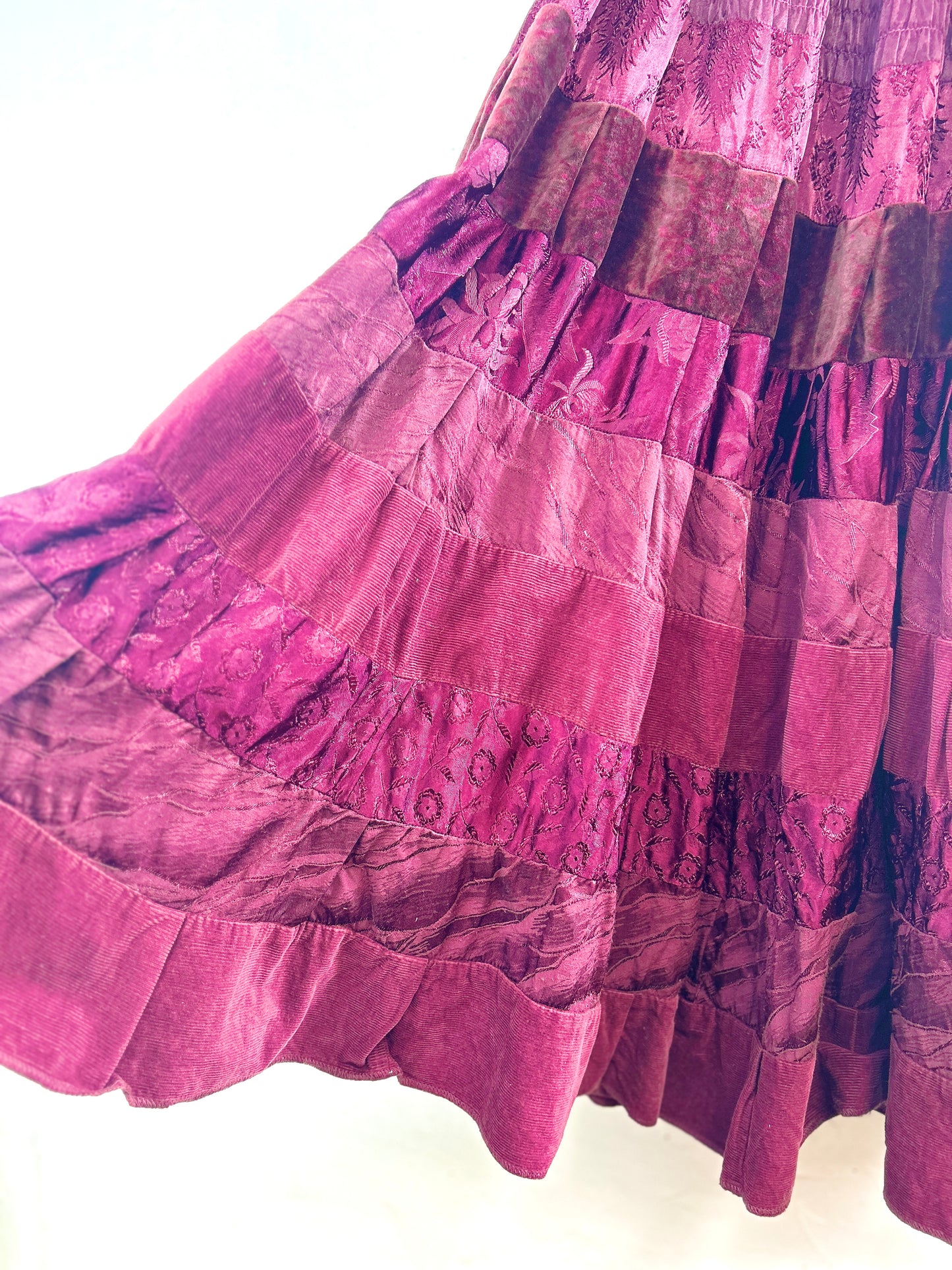 Vintage Tired Skirt Made in Poland [A31251]