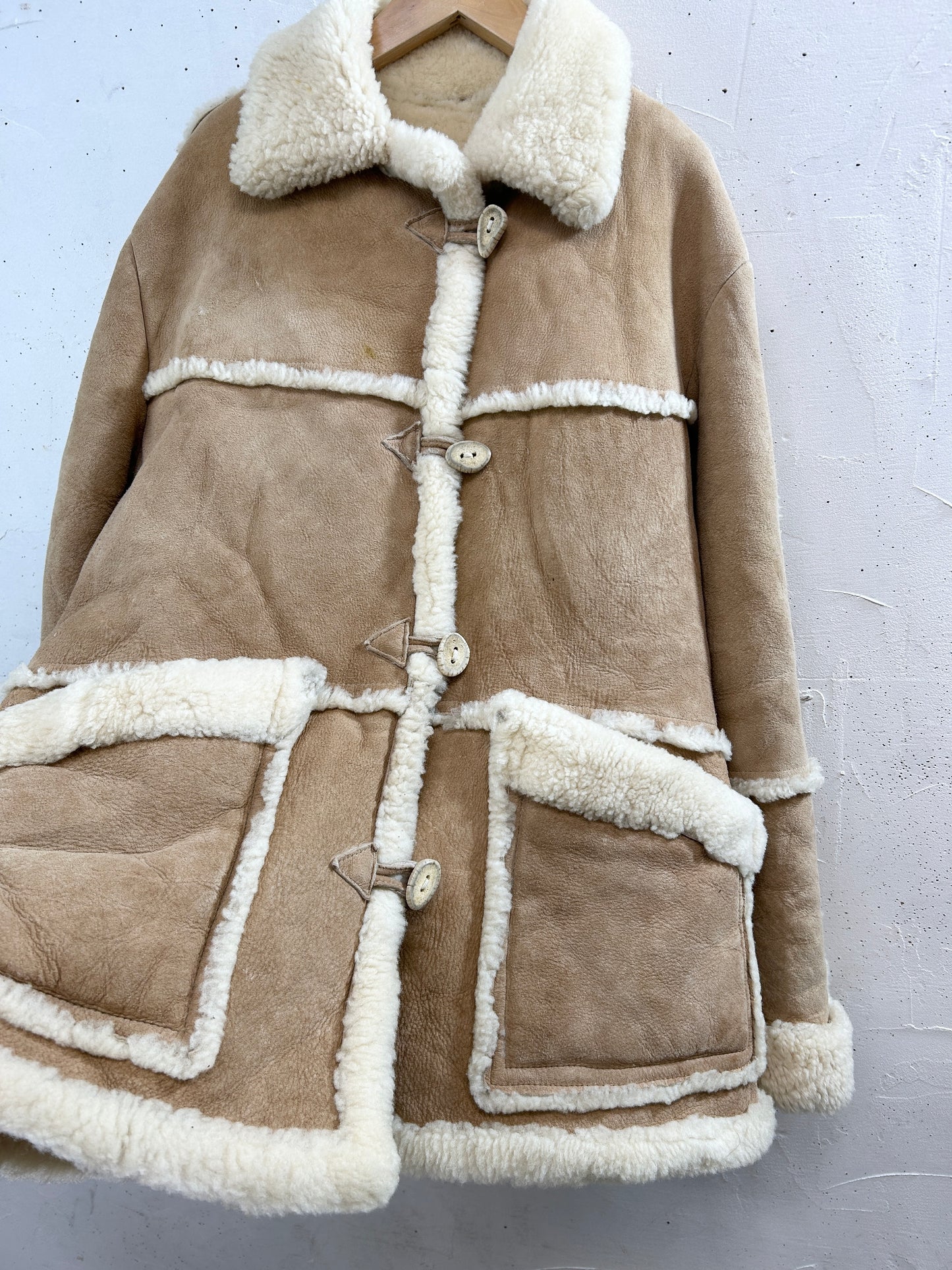 Vintage Mouton Coat [L31114]