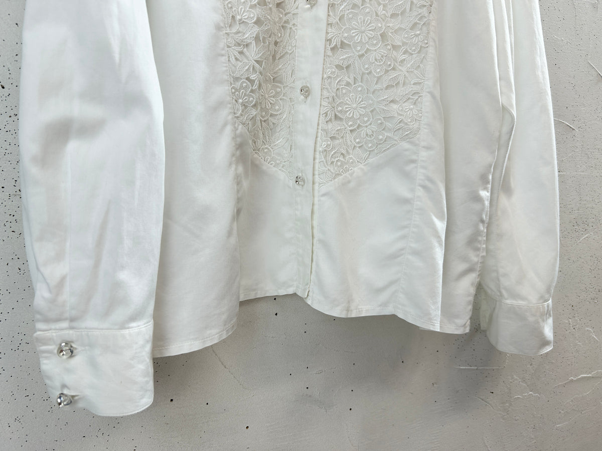 Vintage White Blouse [J34073]