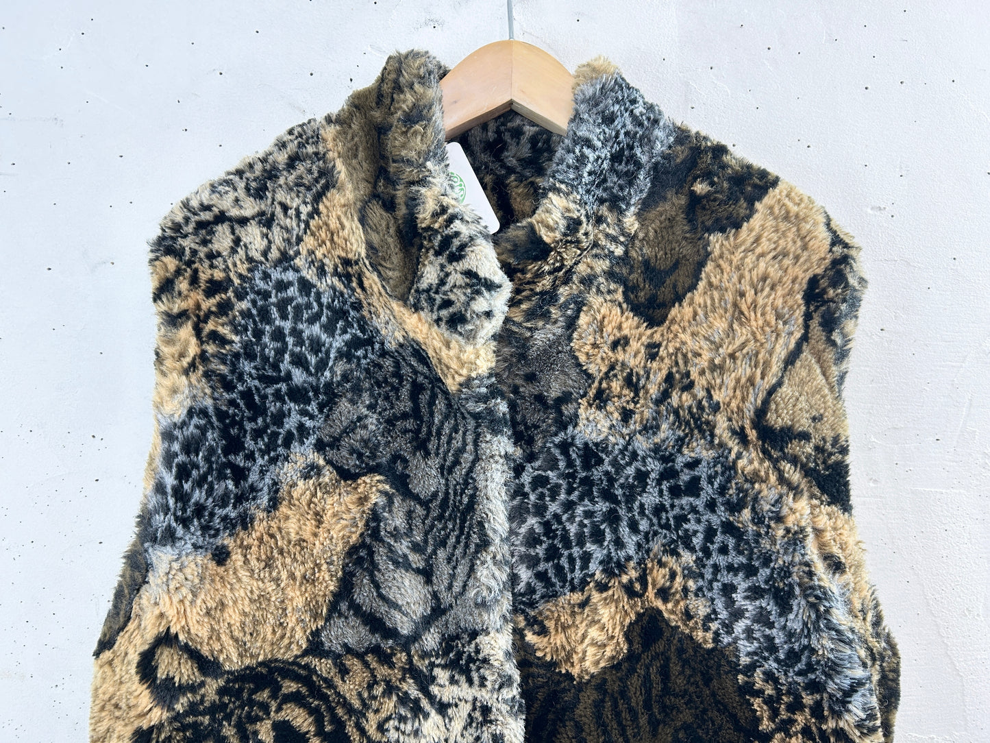 Vintage Eco Fur Vest [L31077]