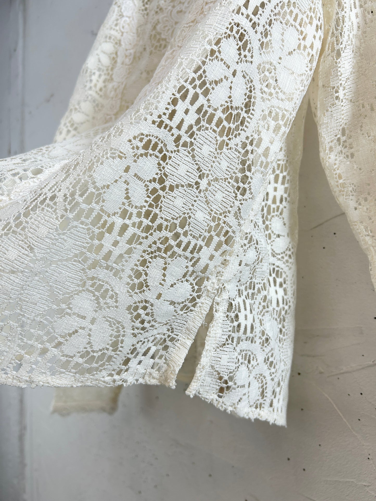 Vintage White Lace Blouse [K30813]