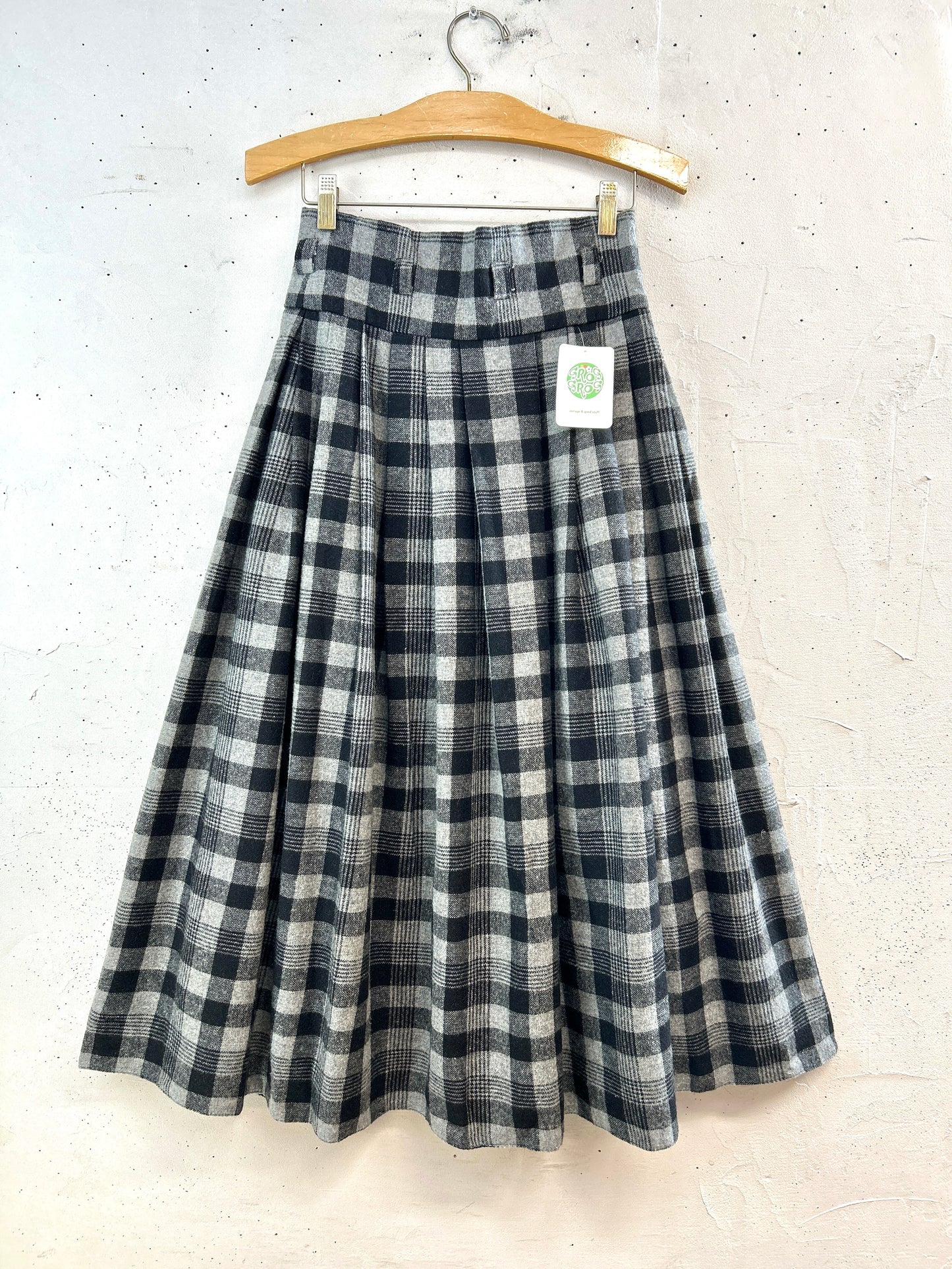 Vintage Plaid Skirt   [L31011]