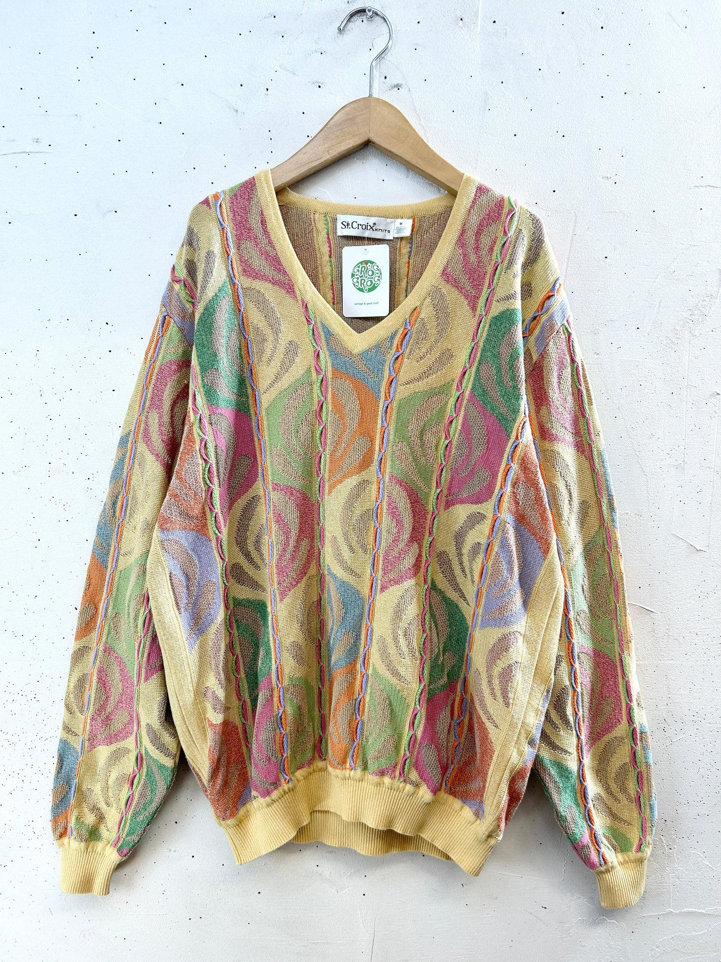 Vintage 3D Knit Sweater [J30465]
