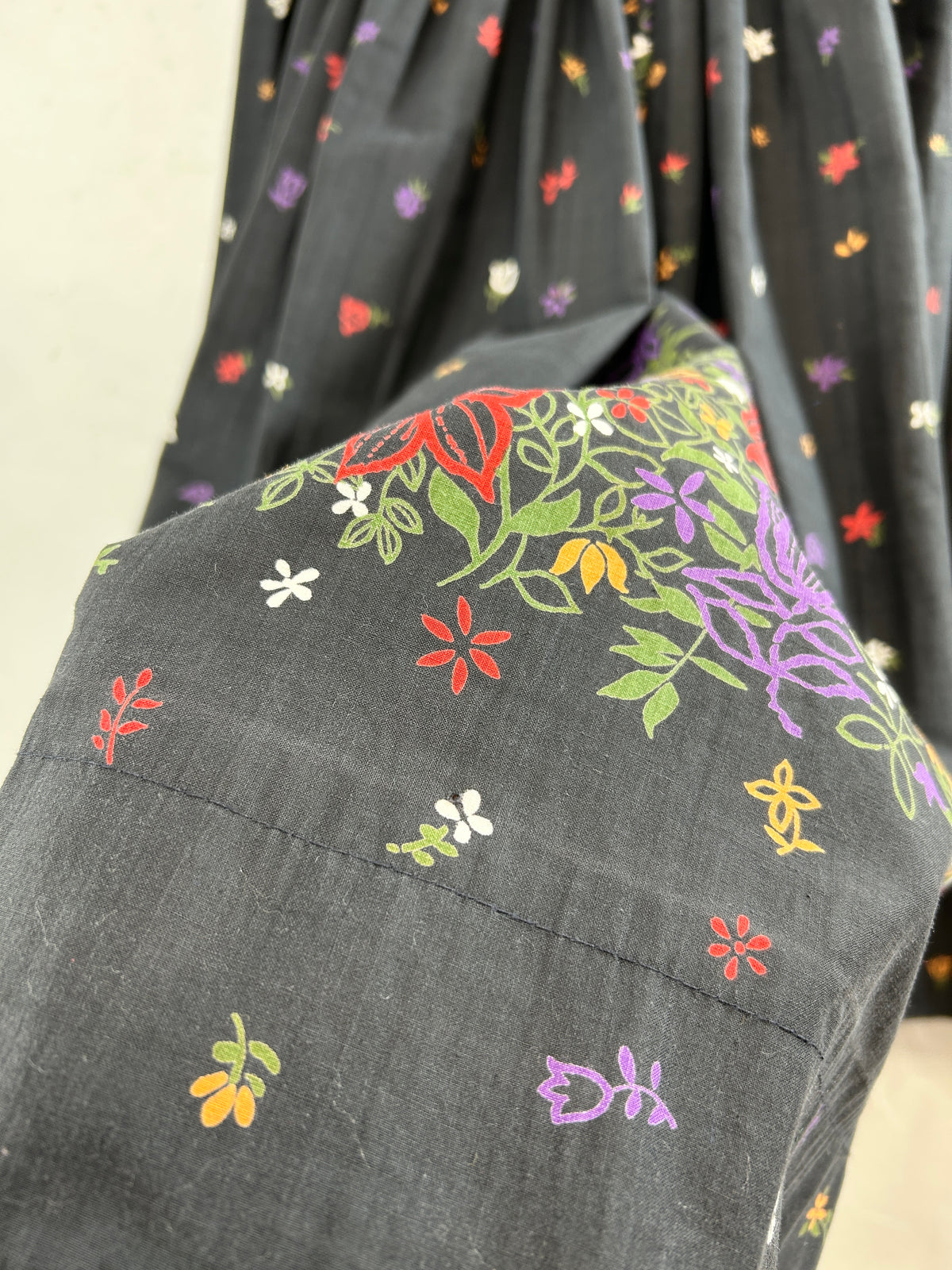 '50s Vintage End Pattern Skirt [J34111]