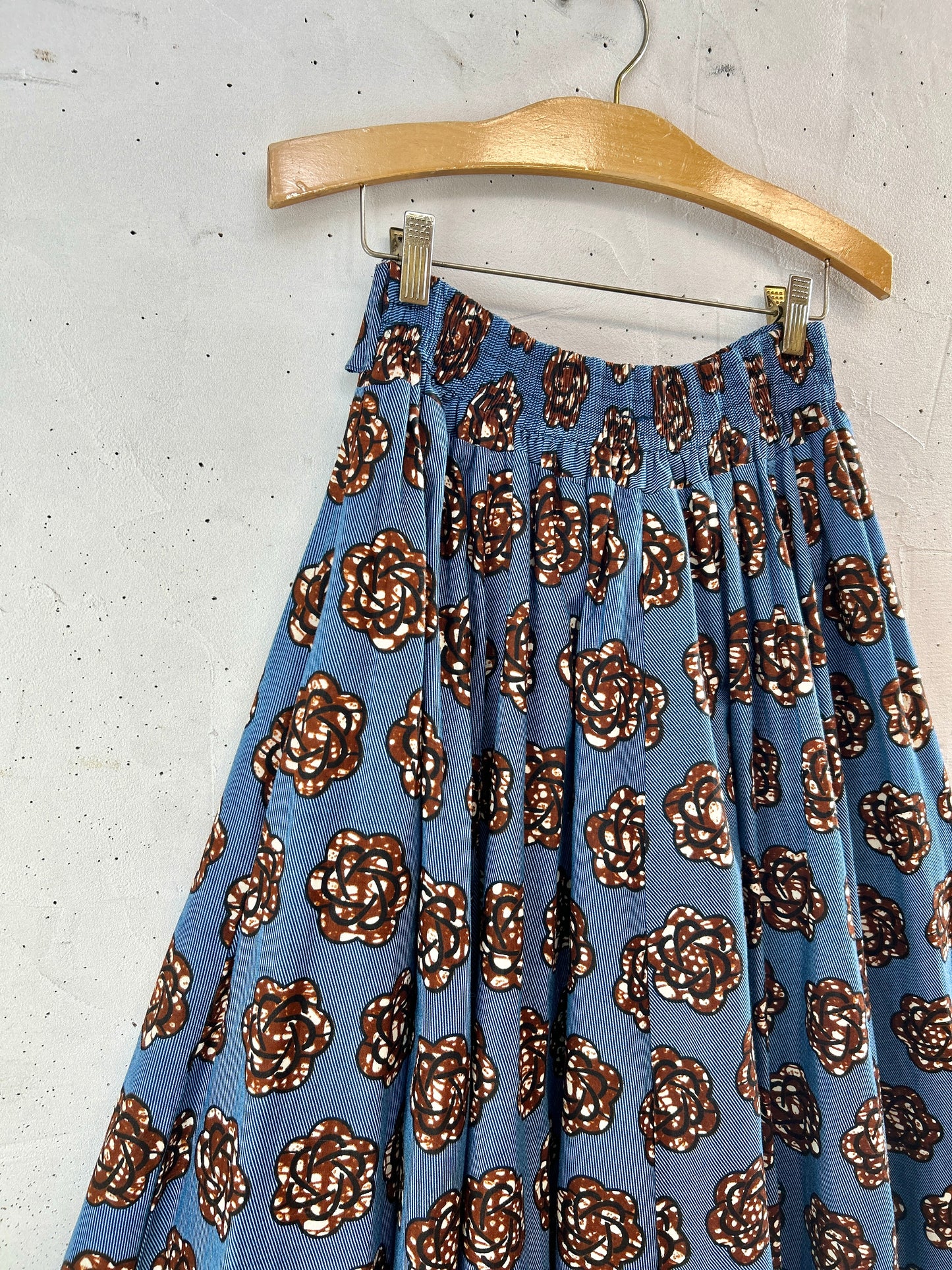 Vintage African Batik Skirt [K30841]
