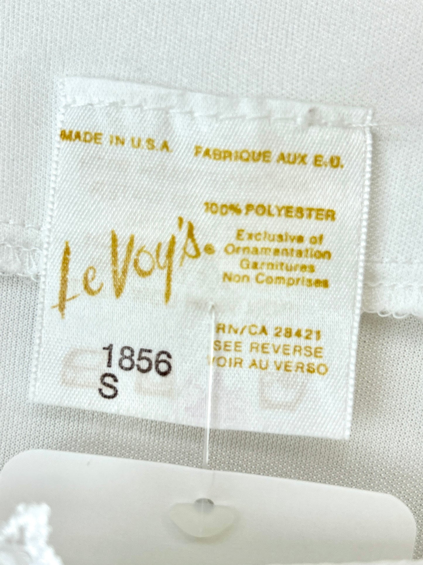 Vintage White Blouse MADE IN USA [H30932]